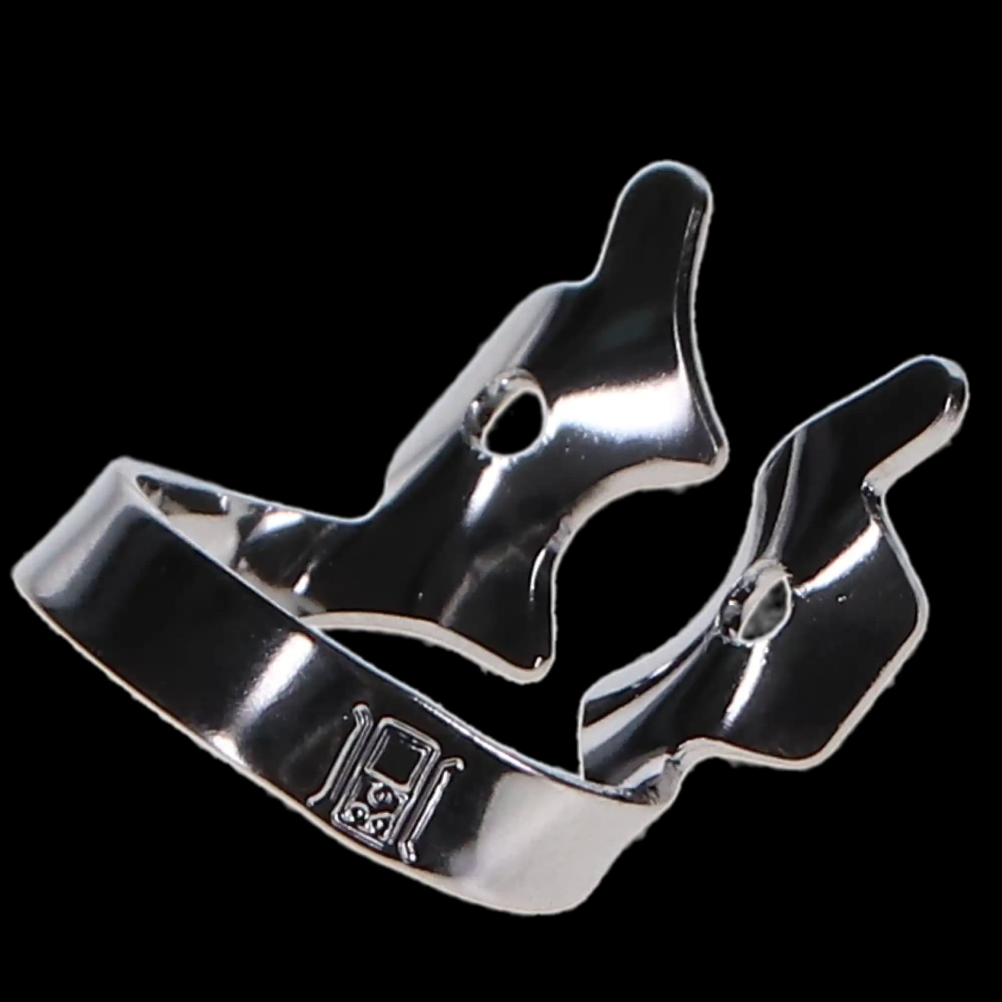 Hygenic HySolate Rubber Dam Clamp, #14, Winged, Gloss Finish, Partially Erupted/Irregular Molars, H05690, 1/Pk thumbnail 4