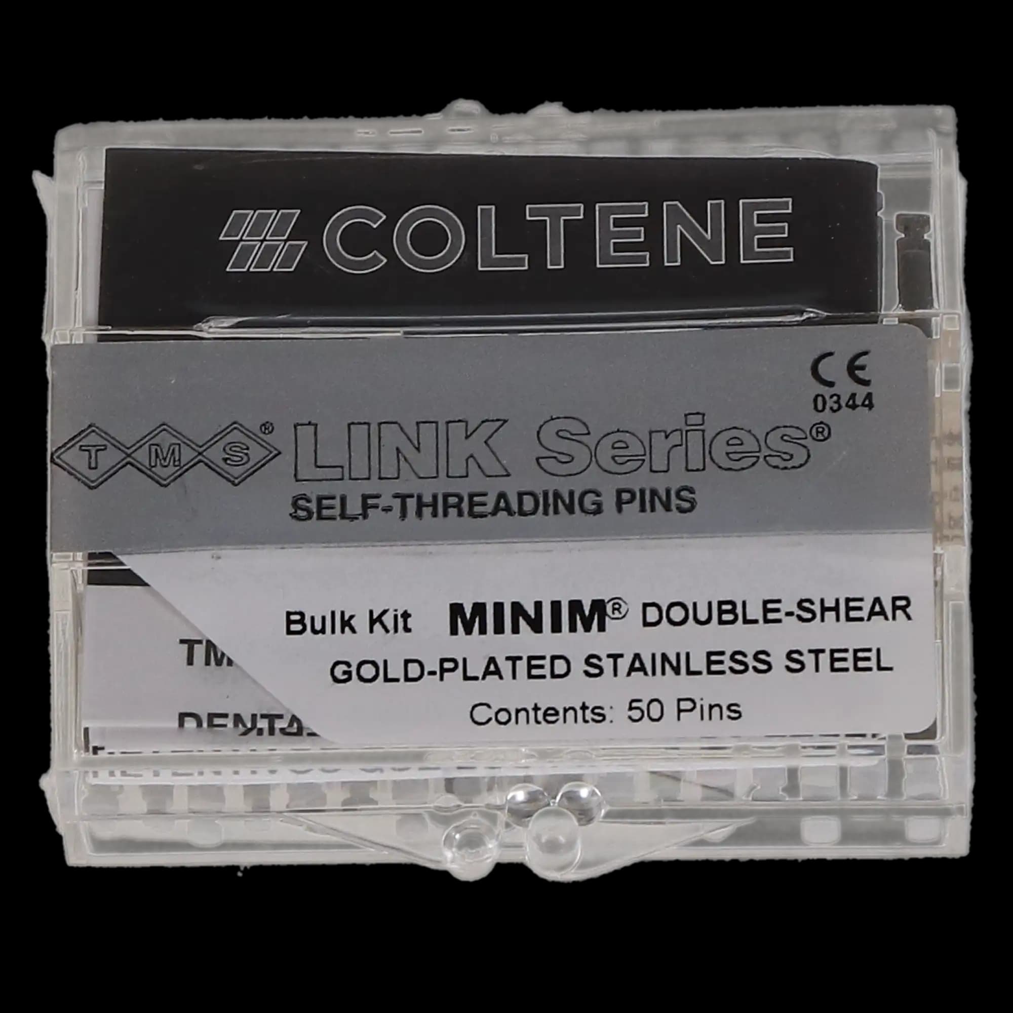 TMS Link Series Minim Silver Self-Threading Retention Pins, Gold-Plated Stainless Steel, Double Shear, 0.021"/0.525 mm, Bulk Kit, 50/Pk, L-532 thumbnail 7