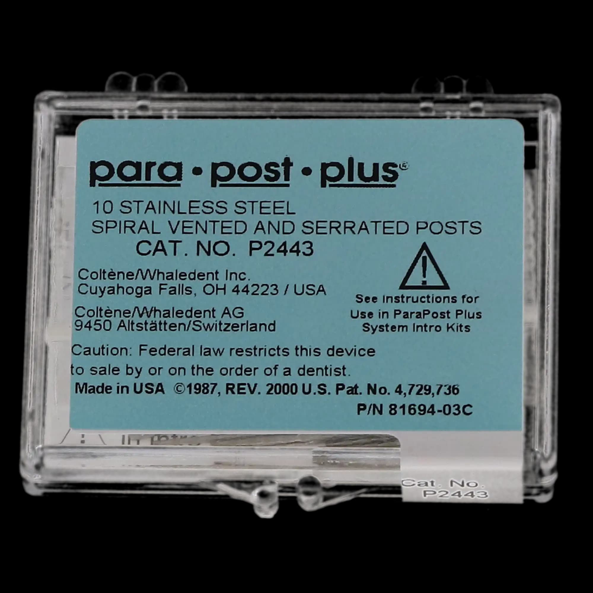 ParaPost Plus Stainless Steel Endodontic Posts, Size 3, 0.036" (0.90mm), Brown, 10/Pk, P244-3 thumbnail 6