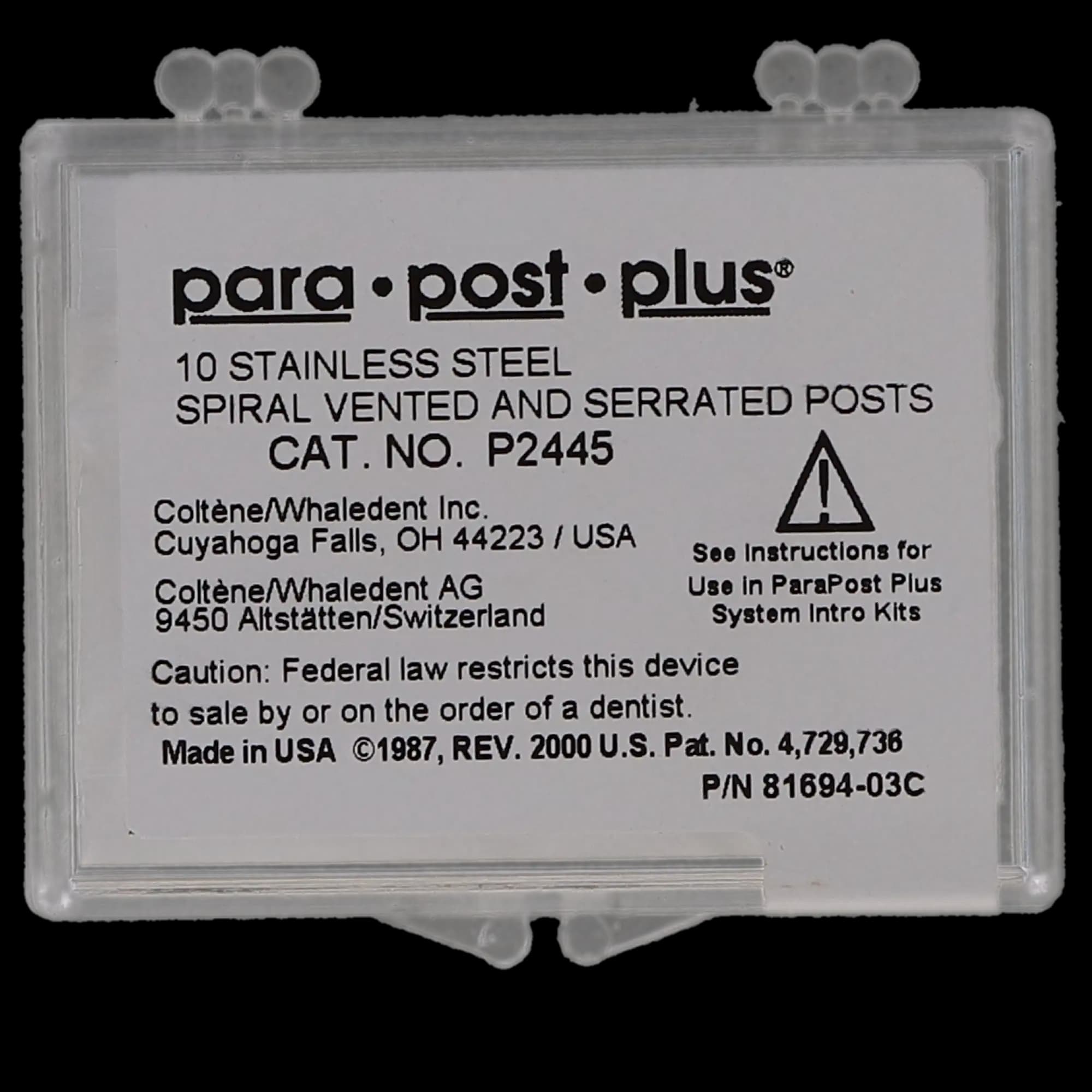 ParaPost Plus Stainless Steel Endodontic Posts, Size 5, .050" (1.25mm), Red, 10/Pk, P2445 thumbnail 6