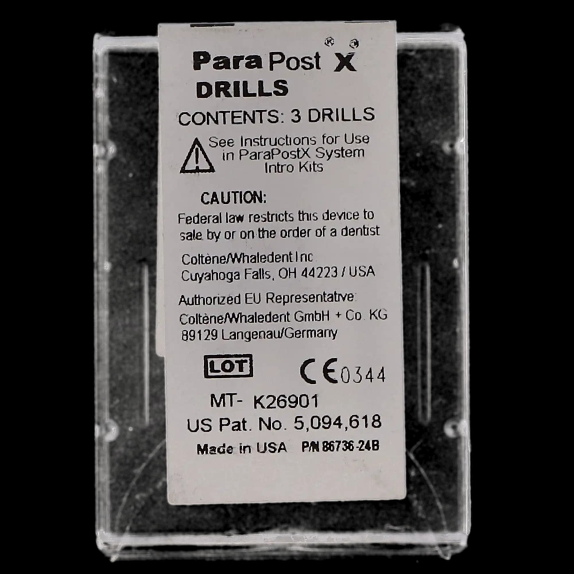 ParaPost X-System Two-Fluted Drills, Size 4.5, 0.045", Blue, 1.14 mm, 3/Pk, P4245 thumbnail 6