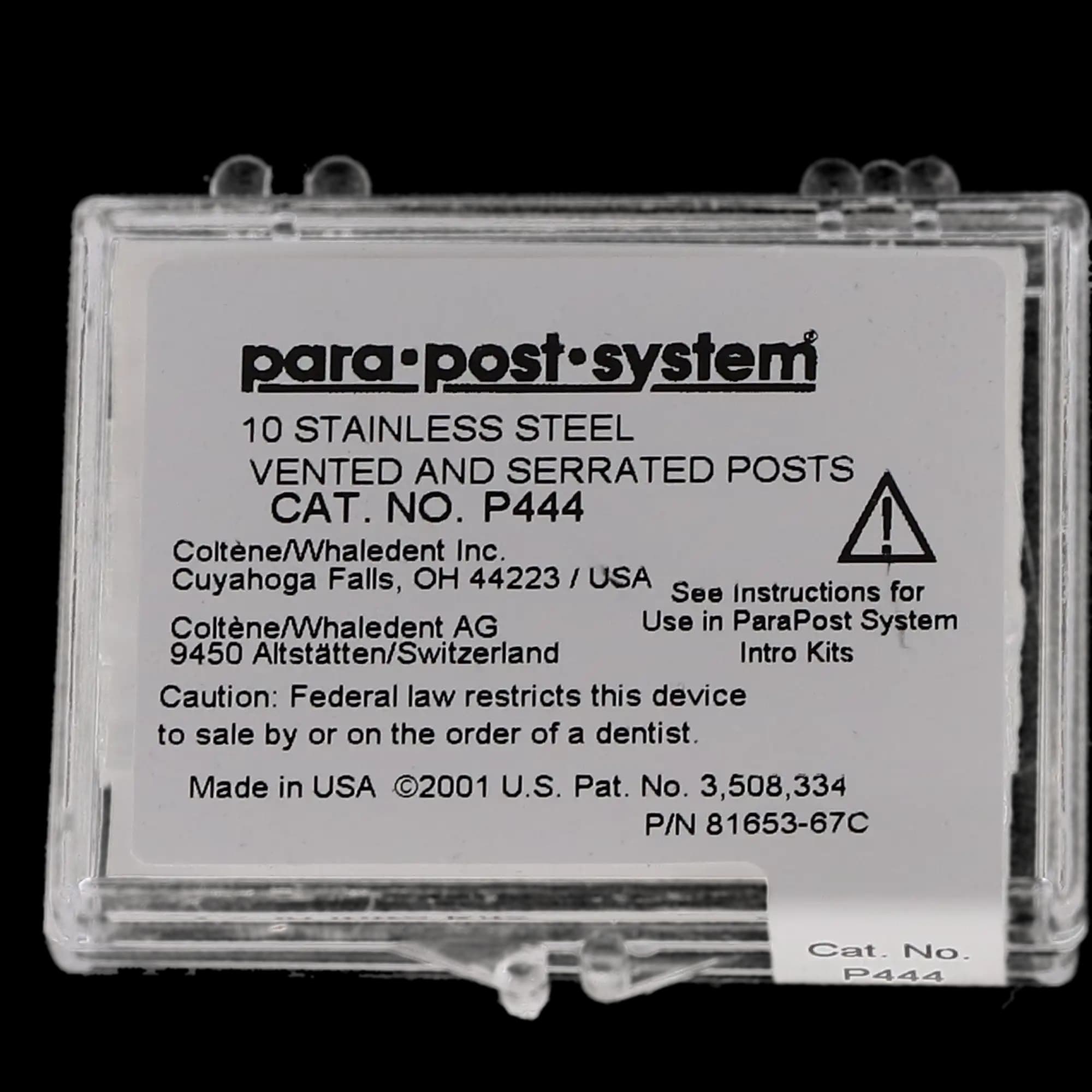 ParaPost Stainless Steel Endodontic Posts, Size 4, .040" (1.00mm), Yellow, Refill, 10/Pk, P444 thumbnail 6