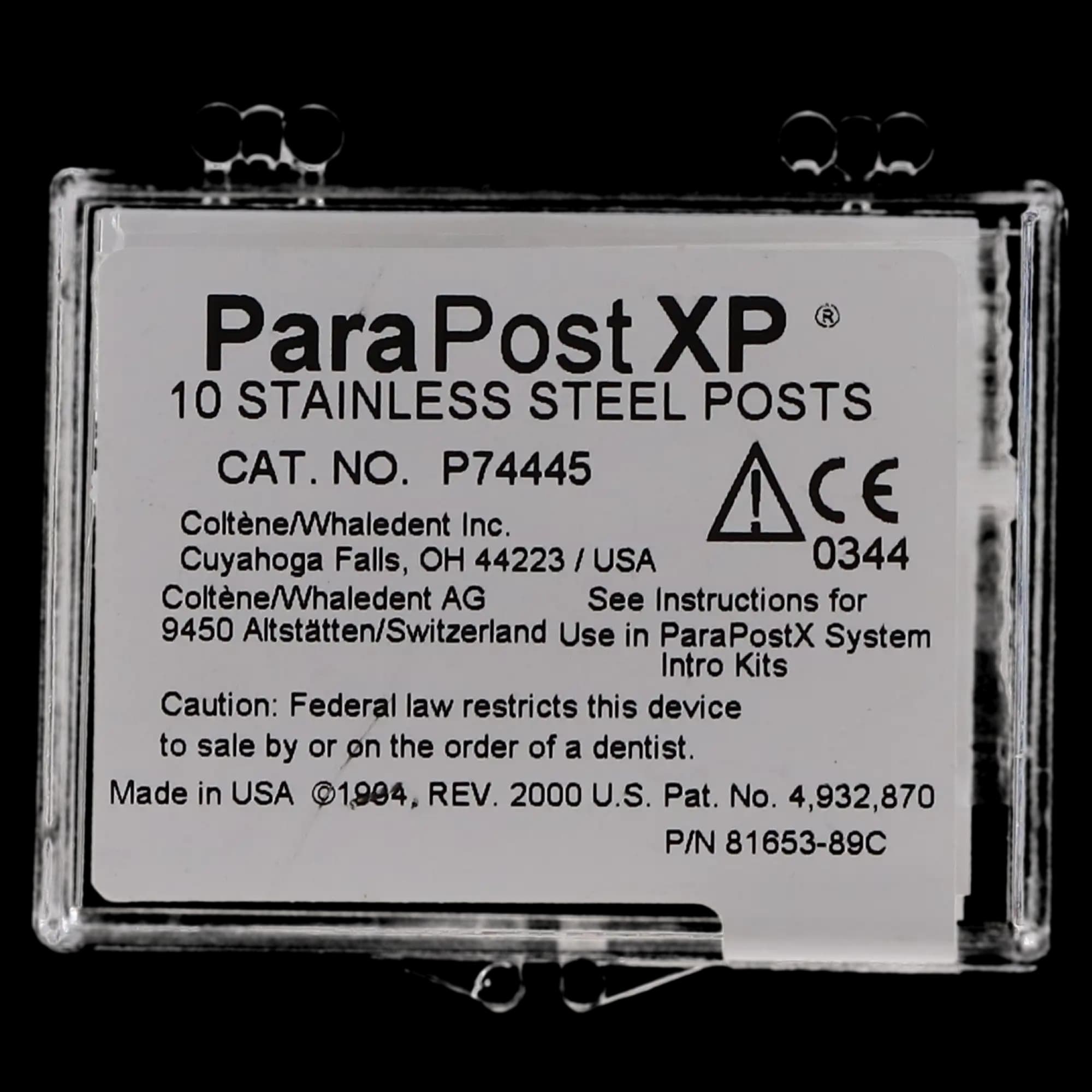 ParaPost XP Stainless Steel Post Refill, Size 4.5 (0.045"/1.14mm), Blue, 10/Pkg, P744-4.5 thumbnail 6