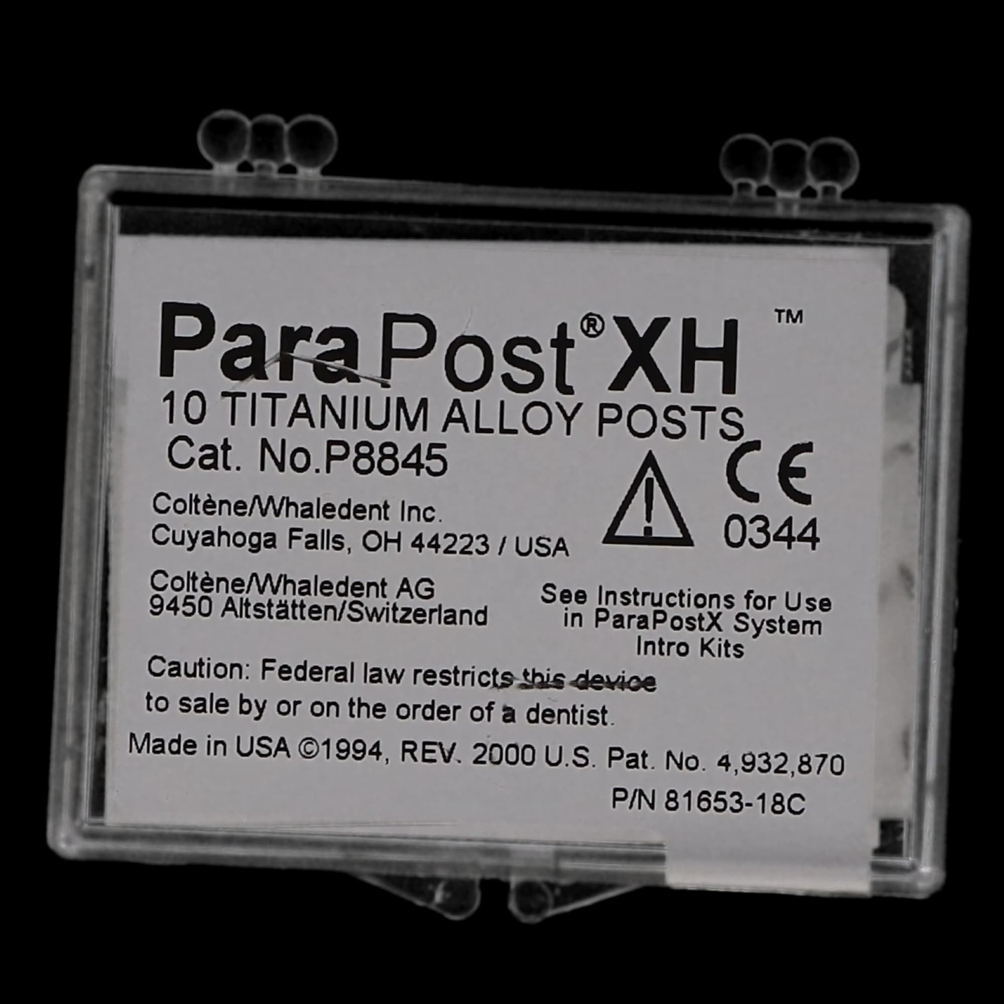 ParaPost XH Titanium Alloy Post, Refill, Size 4.5, .045" (1.14mm), Blue, 10/Pk, P88-4.5 thumbnail 9
