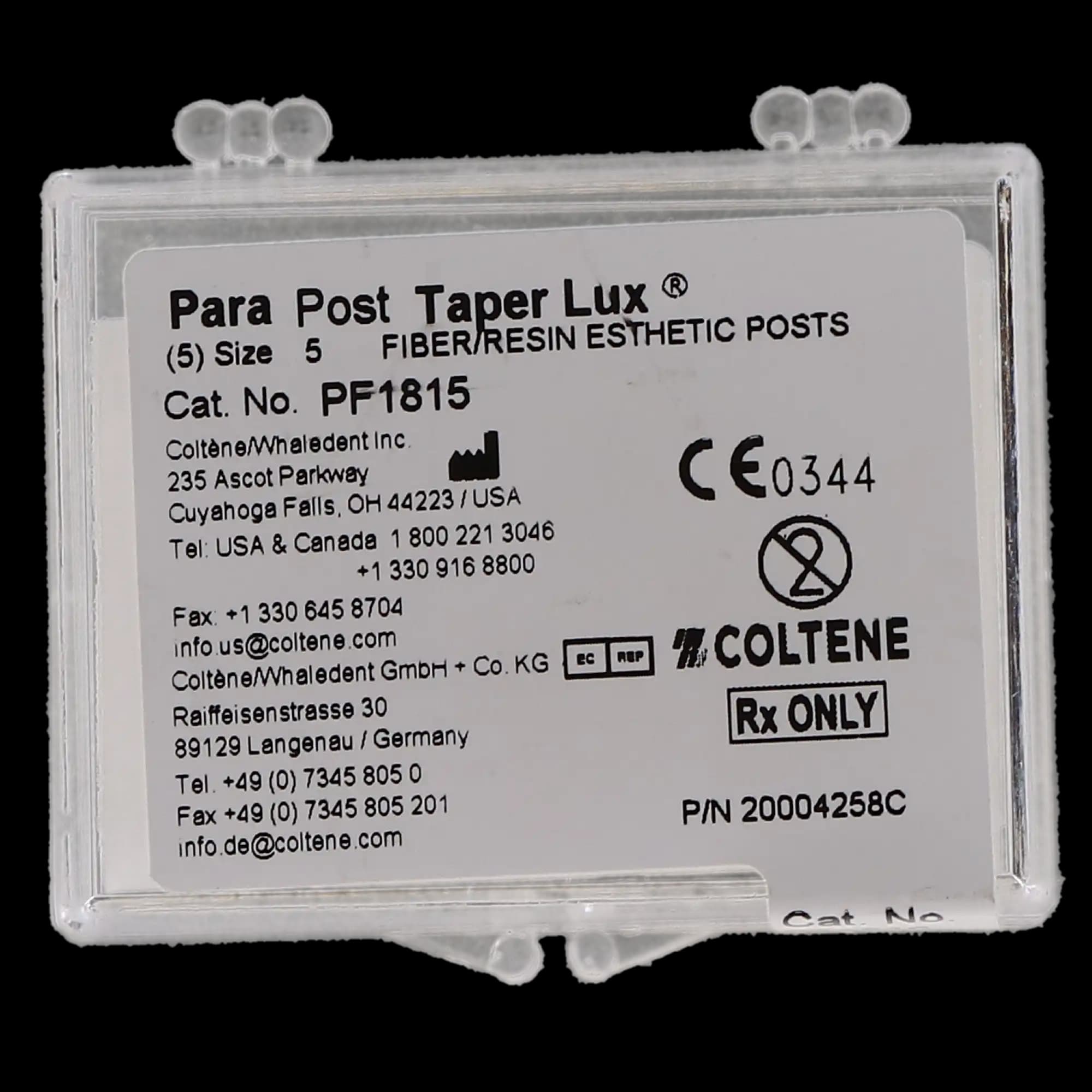 ParaPost Taper Lux Translucent Fiber Post Refill, Size 5 (Red), 1.25 mm, 5/Pack, PF1815 thumbnail 7