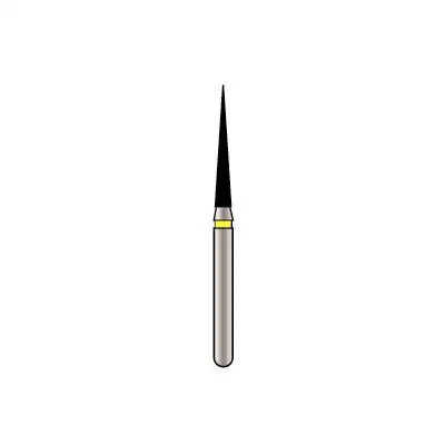Alpen X1 Diamond Single-Use Bur, FG, #859-014EF, Cone Pointed End, Extra-Fine, Yellow, 1.4 mm, 25/Pk, X859EF014 thumbnail 8