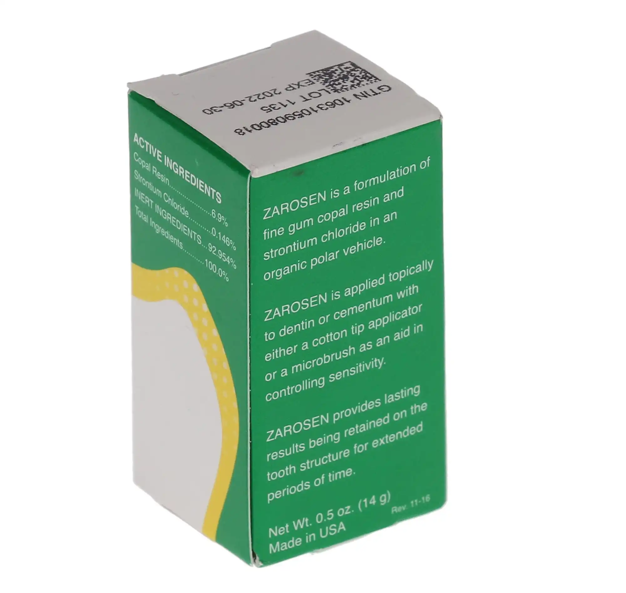 Zarosen Desensitizing Varnish and Seal, Strontium-Based, 14 g Bottle, 0800 thumbnail 11