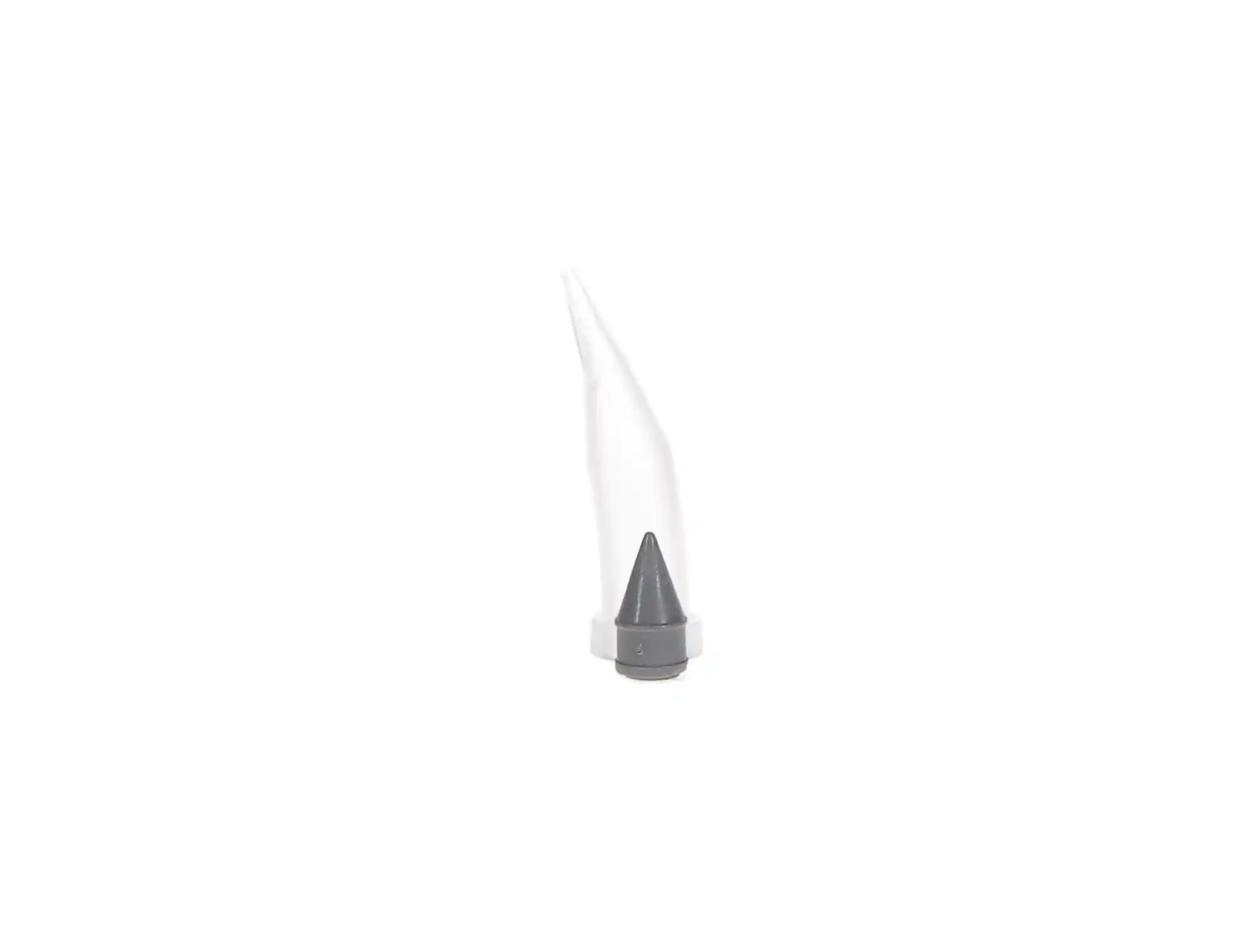 AccuDose C-R Tubes and Plugs, Medium Viscosity, Separate Clear Tube with Grey Plug, 100/Pk, 210001 thumbnail 4