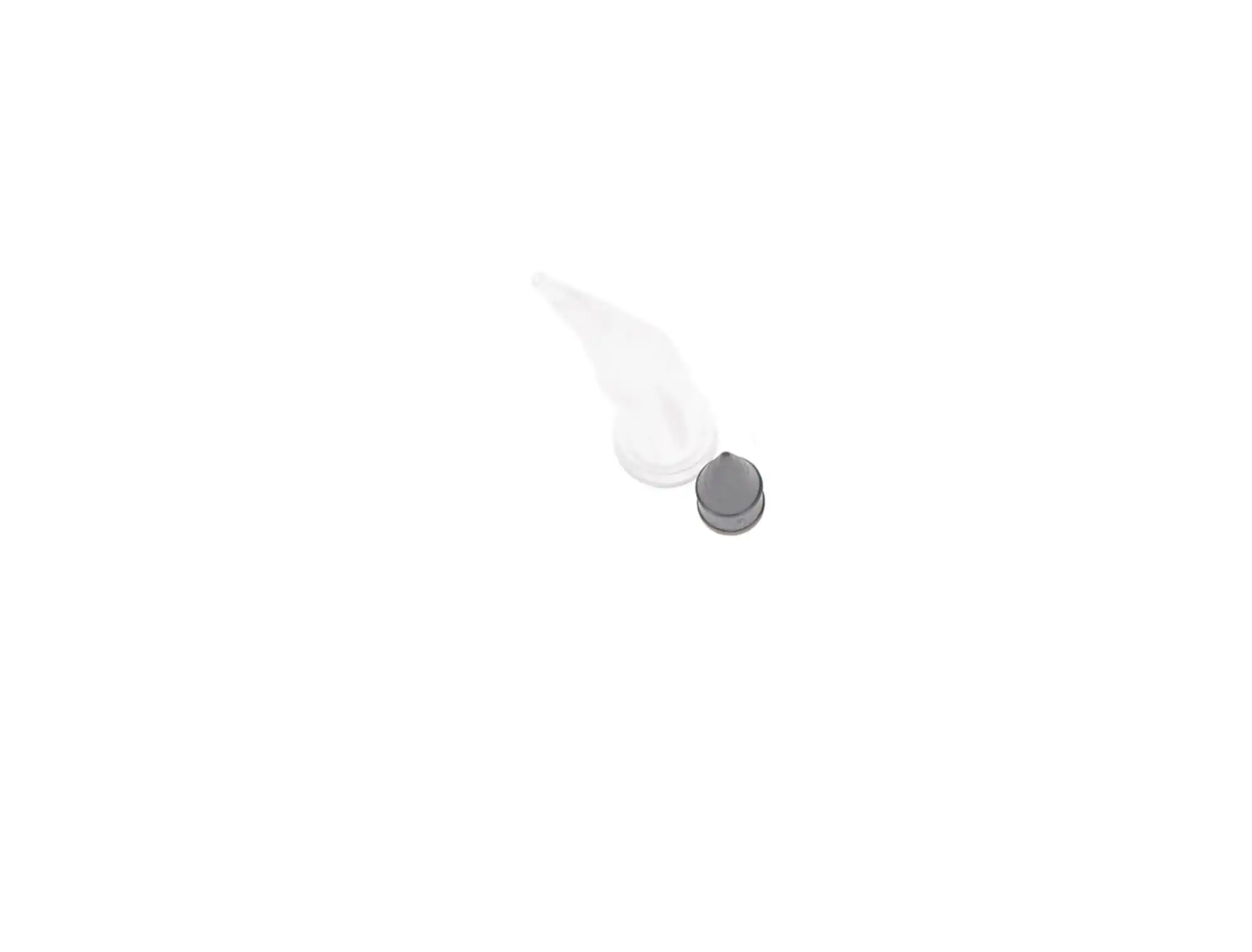 AccuDose C-R Tubes and Plugs, Medium Viscosity, Separate Clear Tube with Grey Plug, 100/Pk, 210001 thumbnail 6