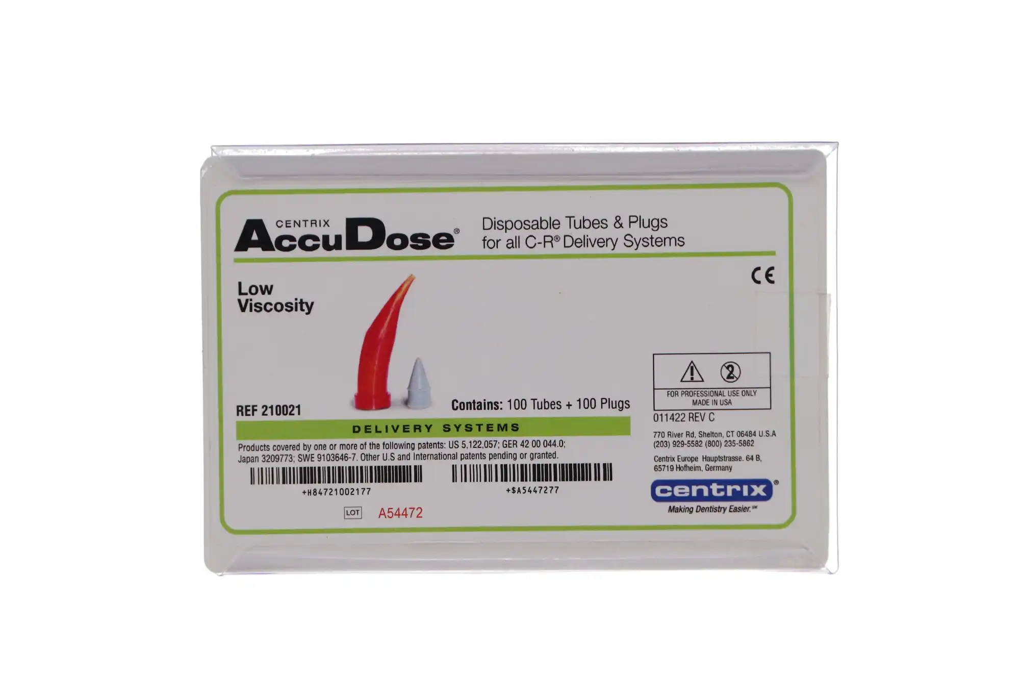 AccuDose Low Viscosity Tubes and Plugs, PhotoBloc Orange, 100/Pk, 210021 thumbnail 6