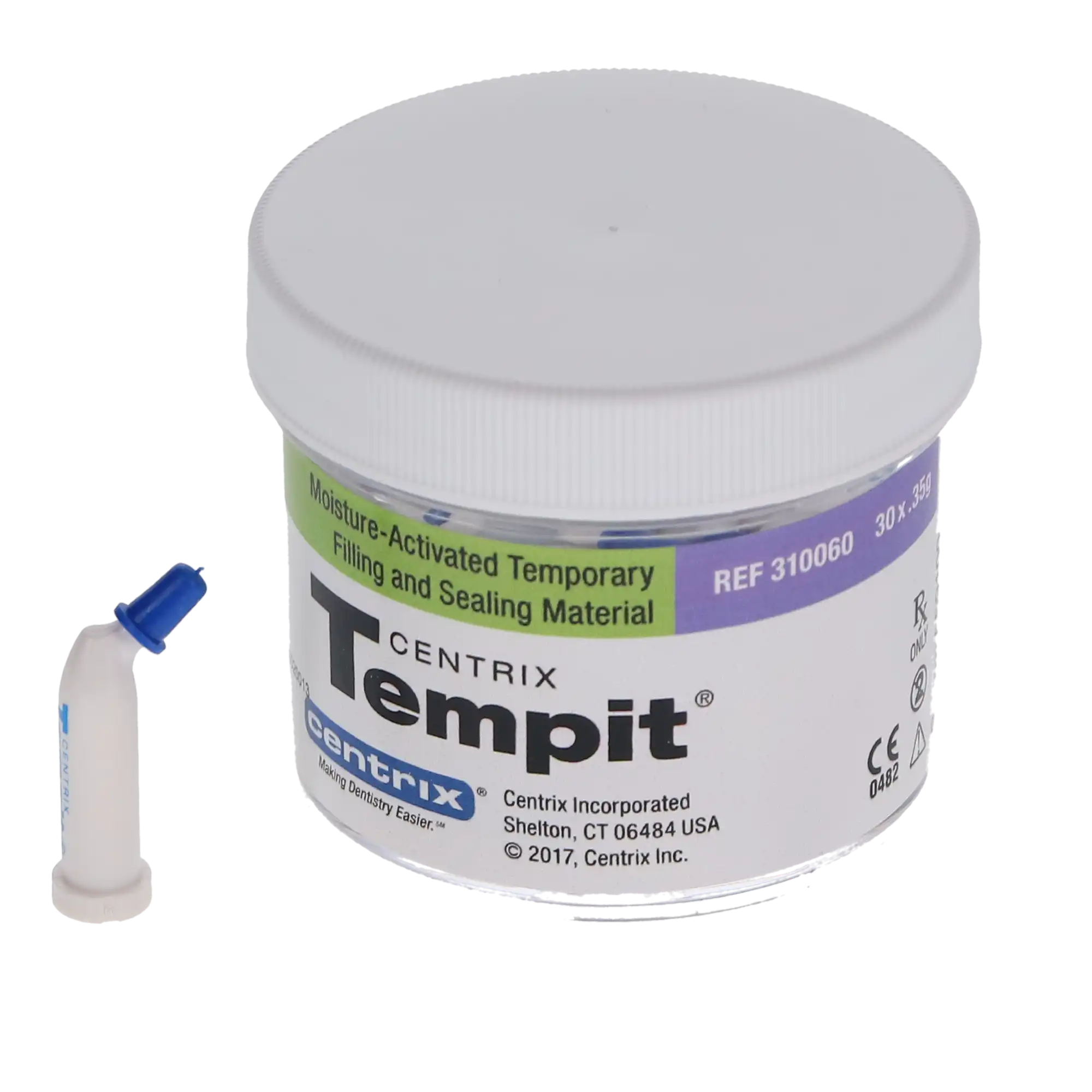 Tempit Moisture-Activated Temporary Filling and Sealing Material, Pre-Filled Tips, 0.35 g, Medium Viscosity, 30/Pk, 310060 thumbnail 8