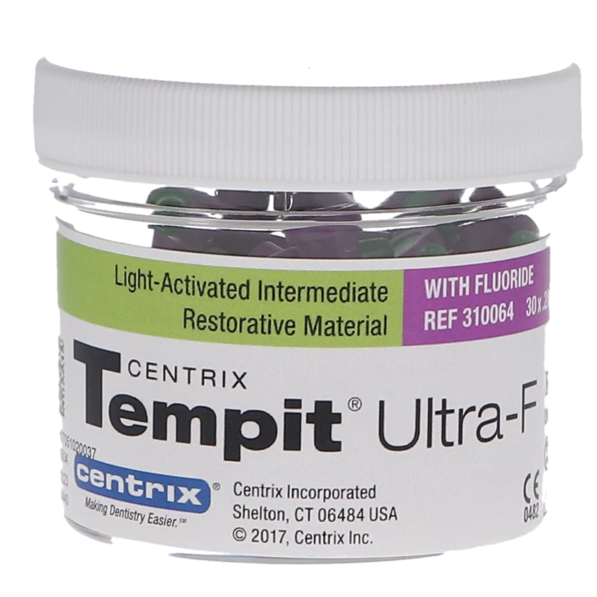 Tempit Ultra-F Light-Activated Temporary Filling Material with Fluoride, Prefilled Tips, 0.20 g, 30/Jar, 310064 thumbnail 10