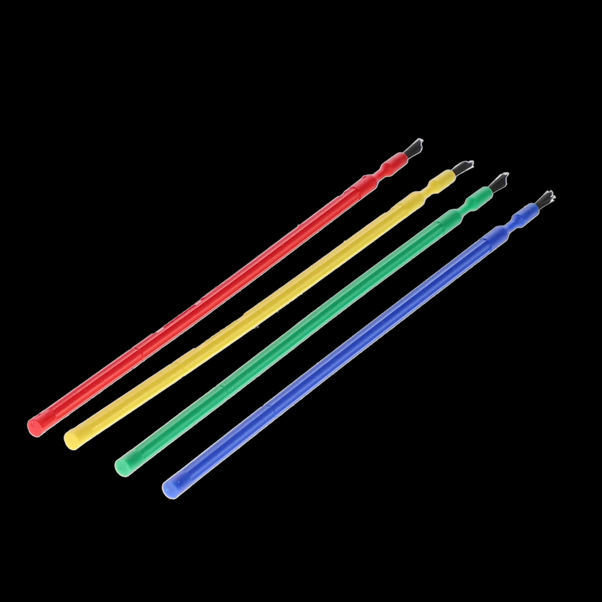 Benda® Brush Disposable Applicator, Regular Point, Black Bristles, Assorted Colors, 144/Pkg, 370101 thumbnail 7