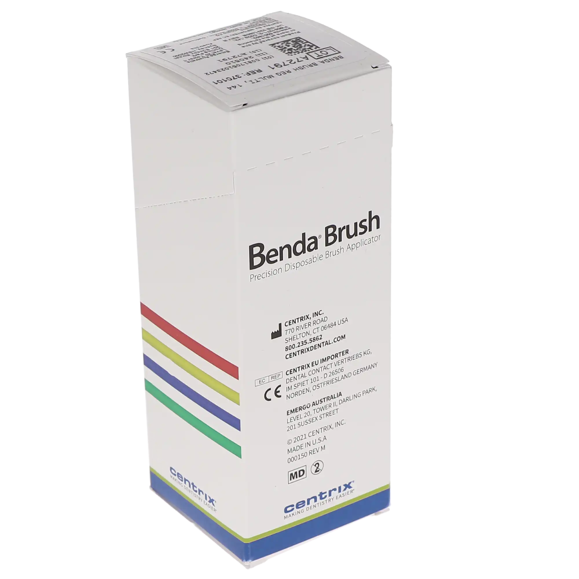 Benda® Brush Disposable Applicator, Regular Point, Black Bristles, Assorted Colors, 144/Pkg, 370101 thumbnail 8