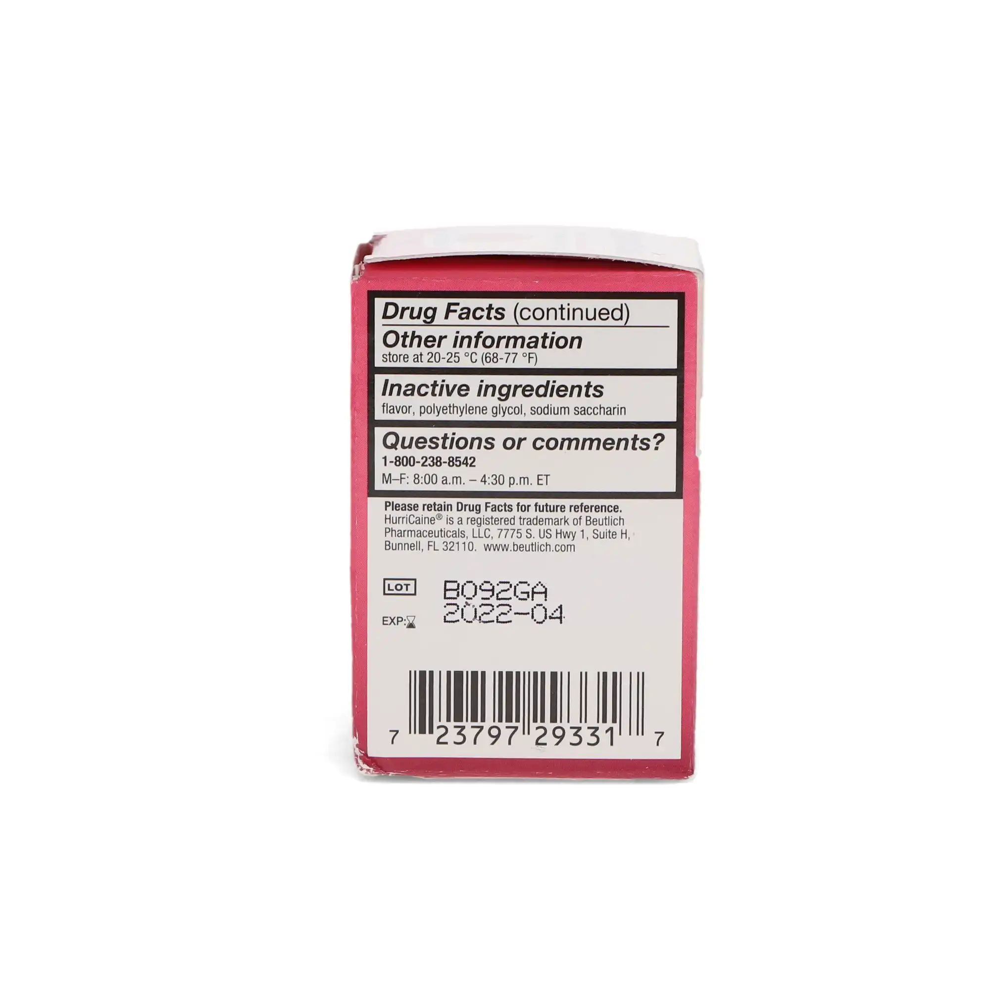 HurriCaine Topical Anesthetic Gel, 20% Benzocaine, Watermelon, 1 oz Jar, 0283-0293-31 thumbnail 5