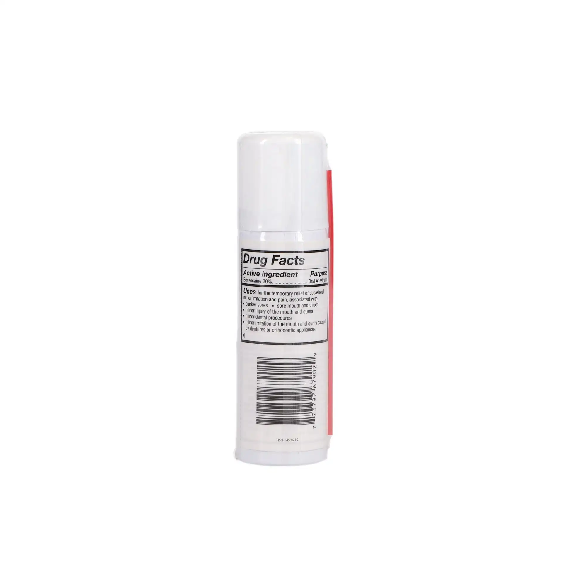HurriCaine Topical Anesthetic Spray, 20% Benzocaine, Wild Cherry, 2 oz Aerosol Can with Disposable Extension Tube, 1/Pk, 0283-0679-02 thumbnail 4