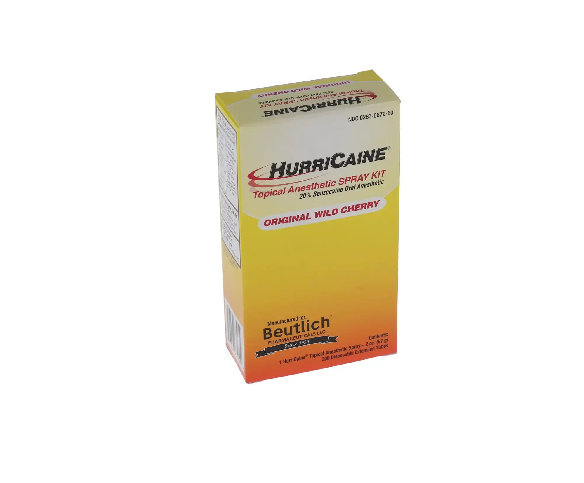 HurriCaine Topical Anesthetic Spray Kit, 20% Benzocaine, Wild Cherry, 2 oz Aerosol Can with 200 Disposable Extension Tubes, 1/Pk, 0283-0679-60 thumbnail 3