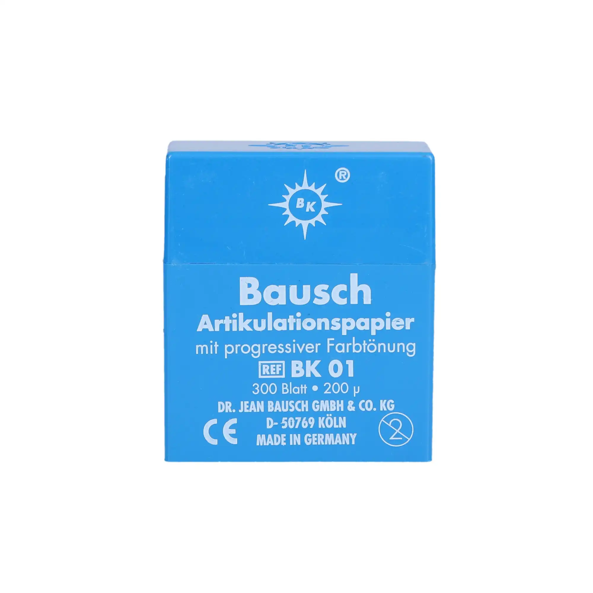 Bausch Arti-Check Micro-Thin Articulating Paper, 200 Microns (0.008"), Blue, Pre-Cut Strips, Plastic Dispenser, 300/Pk, BK-01 thumbnail 5