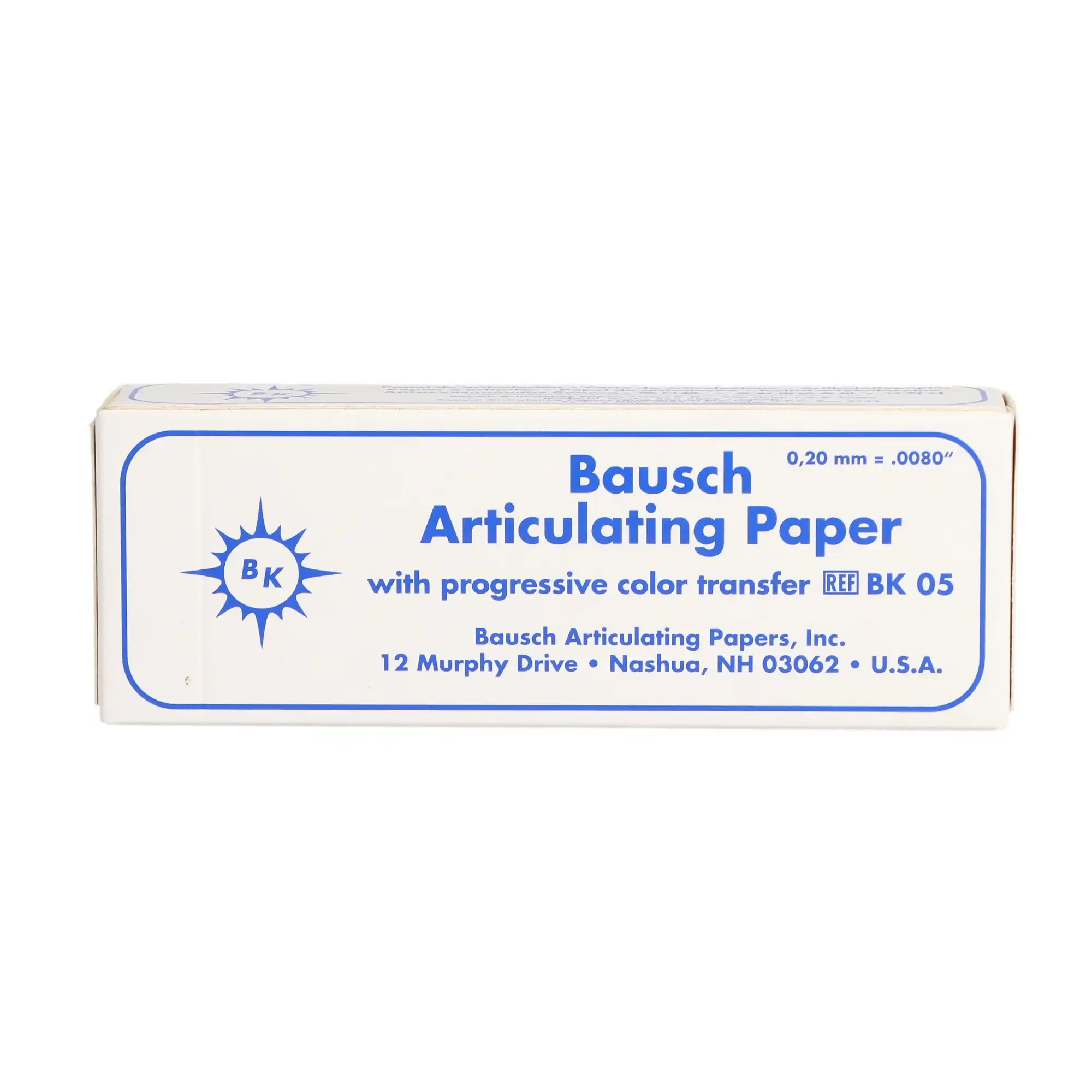 Bausch Articulating Paper Straight Booklets, 200 Microns, Blue, Progressive Color Transfer, 300/Pk, BK-05 thumbnail 5