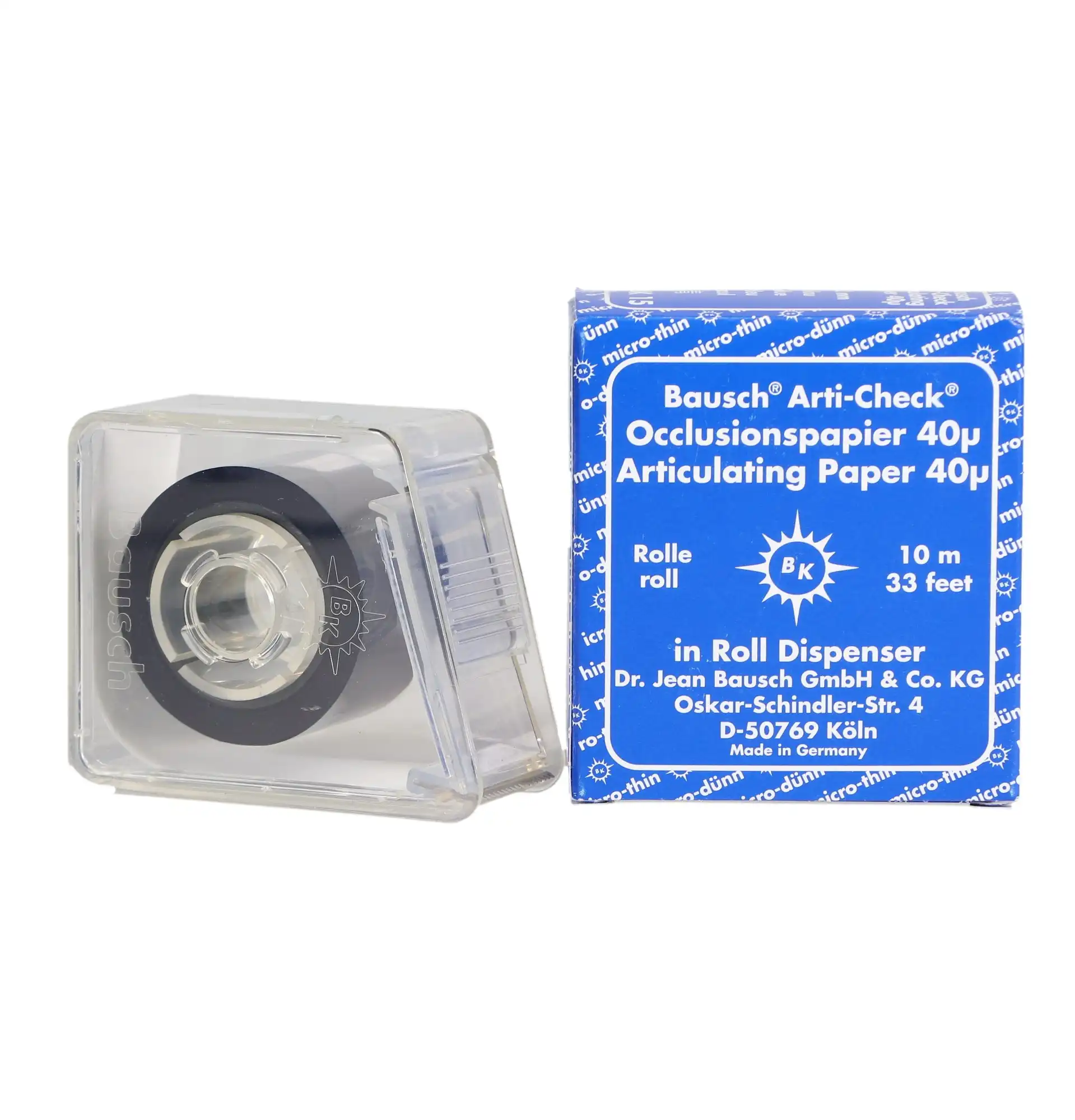 Arti-Check Articulating Paper Roll, with Dispenser, 22 mm x 10 m, 40 microns, Blue, 1/Pk, BK15 thumbnail 8