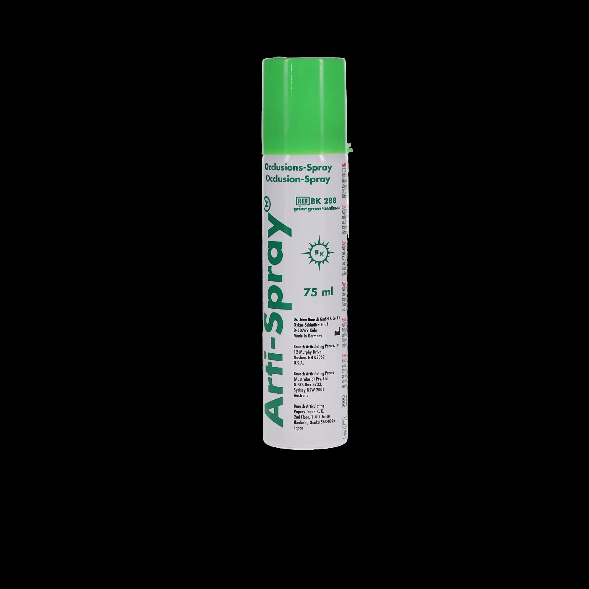 Bausch Arti-Spray Occlusion Spray, Green, 75 mL Aerosol Can, BK 288 thumbnail 13