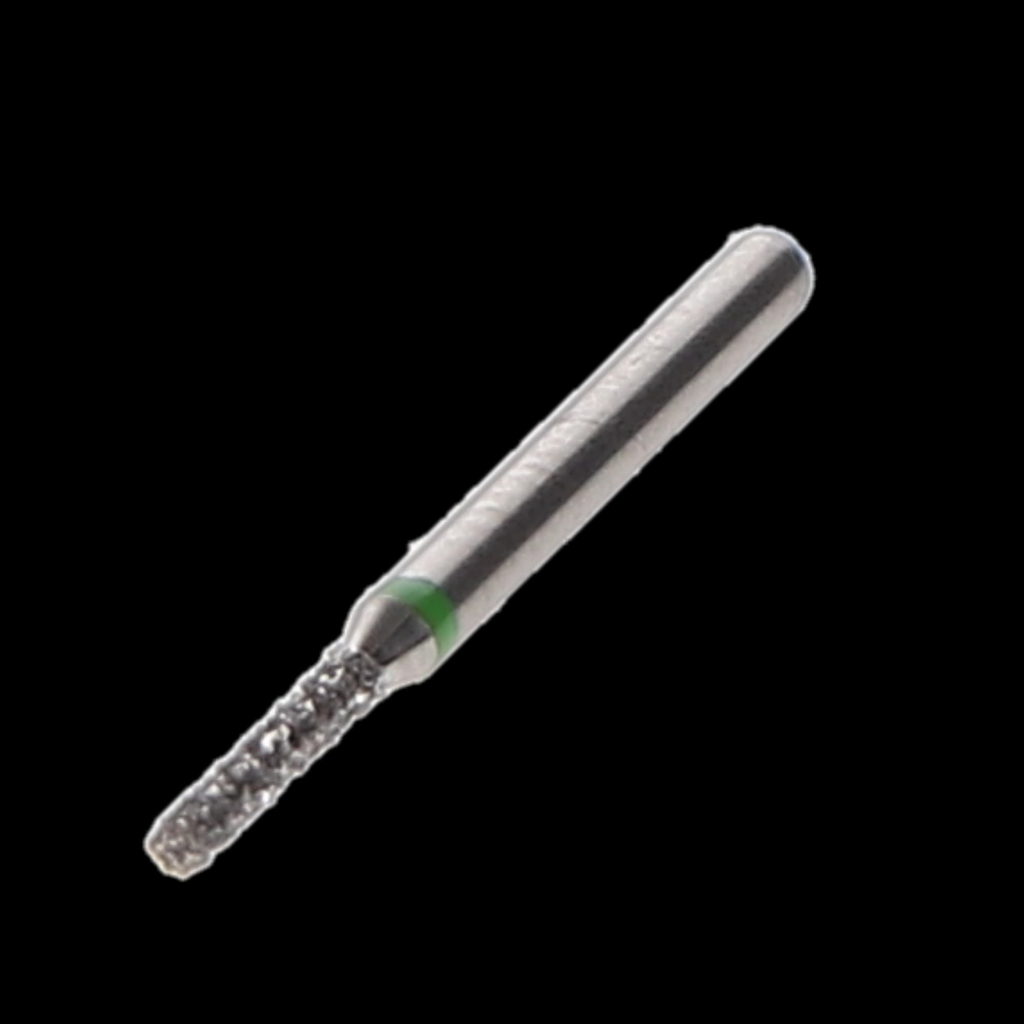 NTI Diamond Bur, FG, Cylinder Flat End, #C836-010, 1.0 mm, Coarse, Green, 5/Pk thumbnail 3