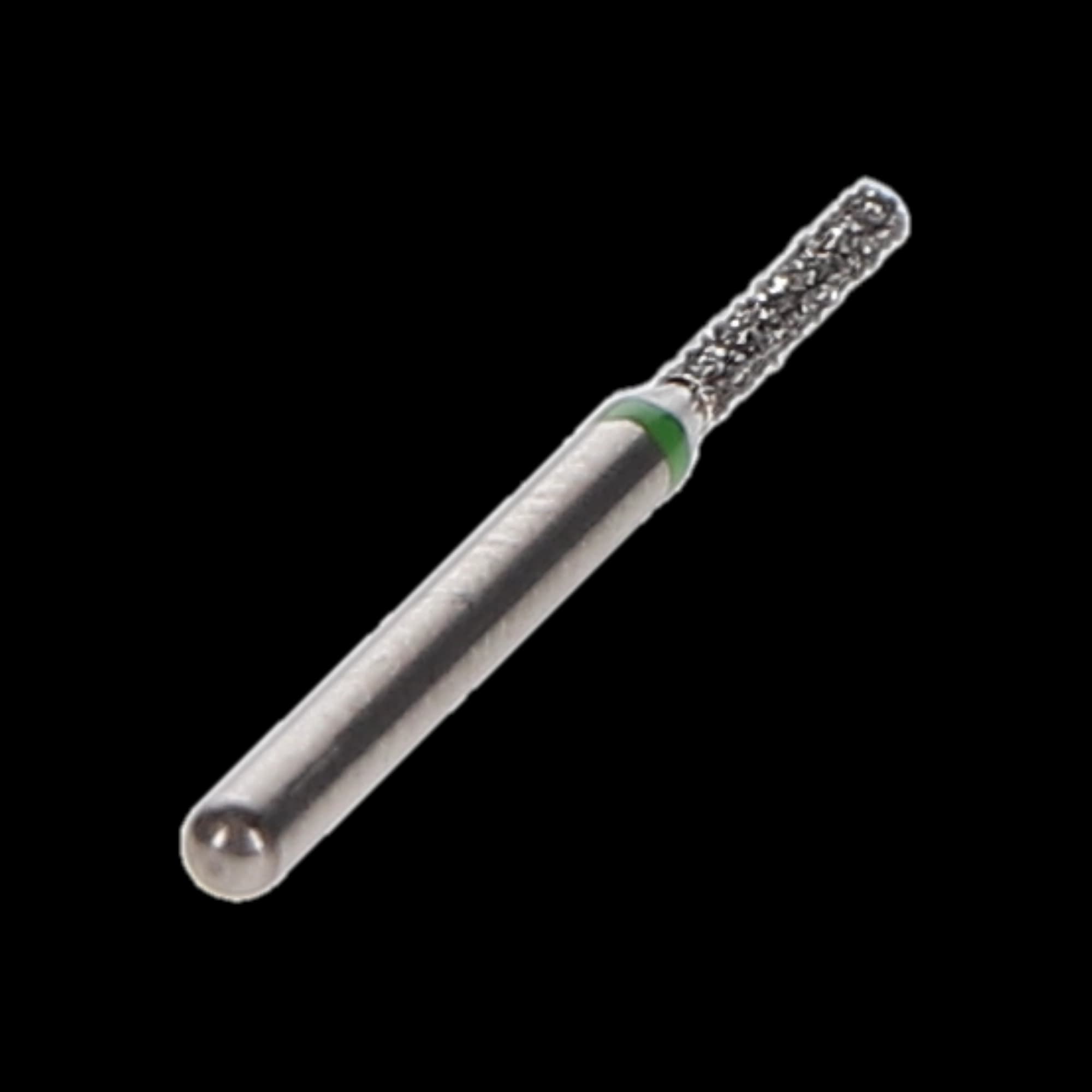 NTI Diamond Bur, FG, Cylinder Flat End, #C836-010, 1.0 mm, Coarse, Green, 5/Pk thumbnail 4