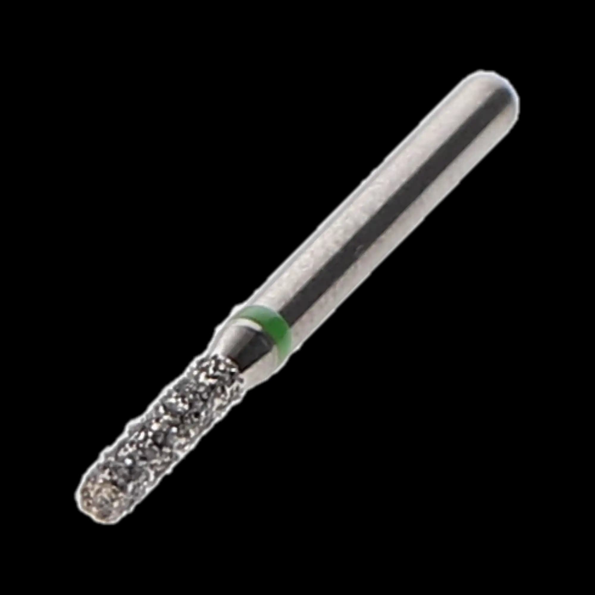 NTI Diamond Bur, FG, Cylinder Flat End, #C836-012, 1.2 mm, Coarse, Green, 5/Pk thumbnail 2