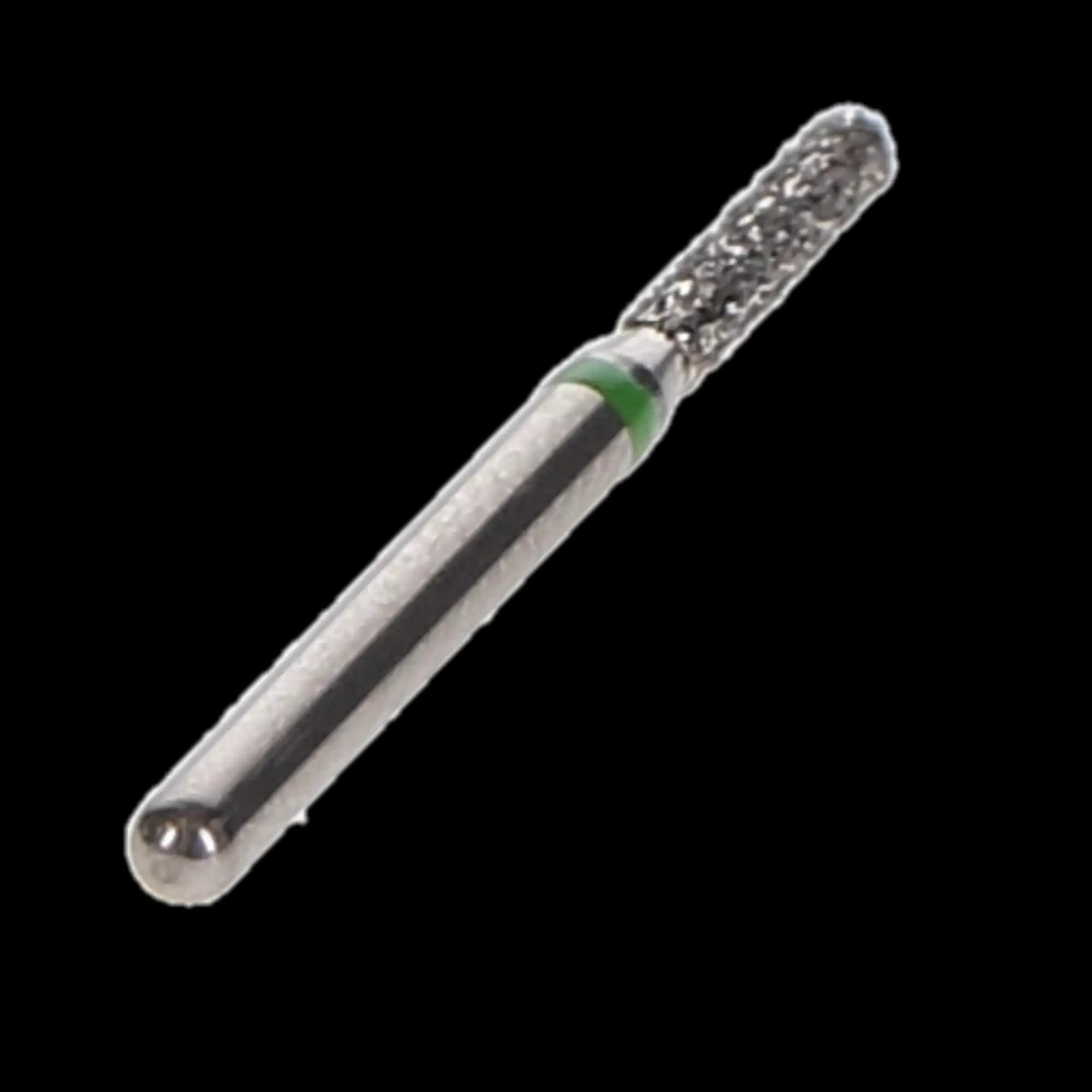 NTI Diamond Bur, FG, Cylinder Flat End, #C836-012, 1.2 mm, Coarse, Green, 5/Pk thumbnail 3