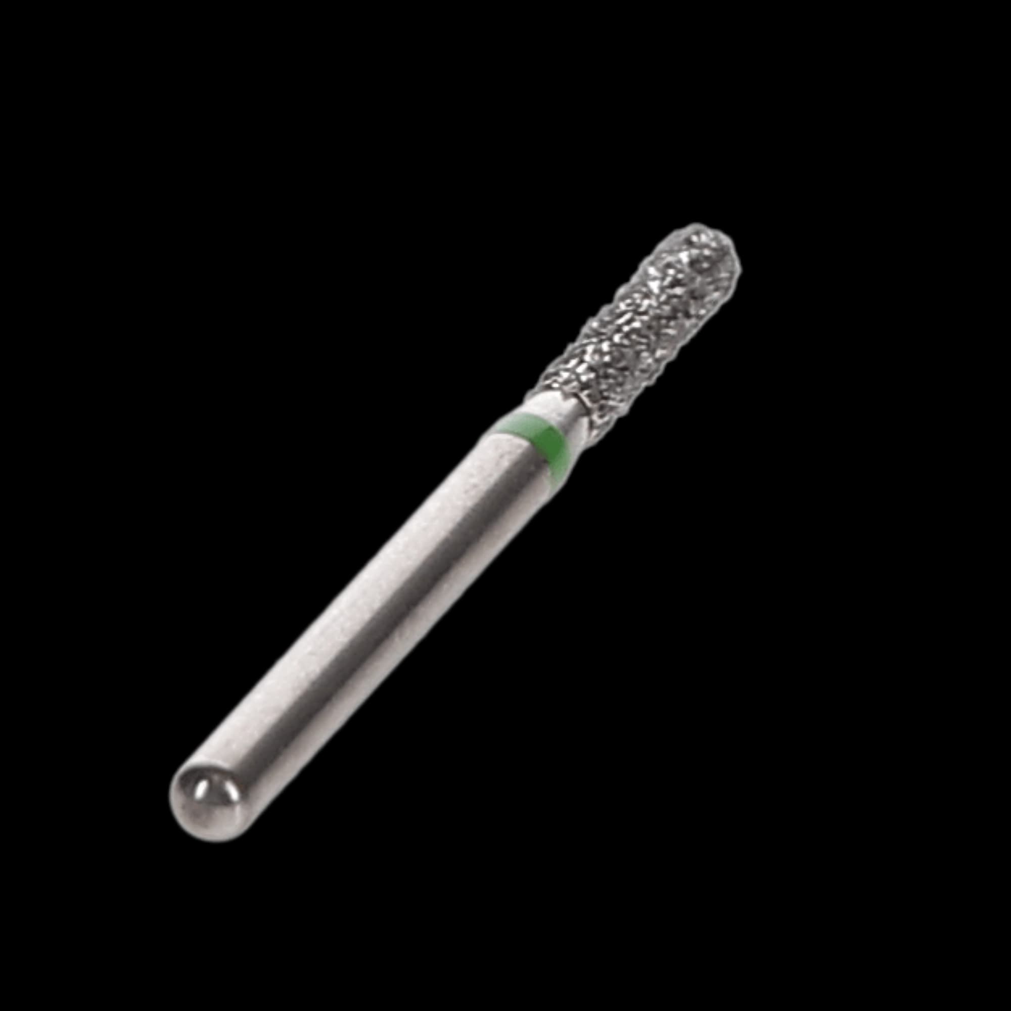 NTI Diamond Bur, FG, Cylinder Flat End, #C836-014, 1.4 mm, Coarse, Green, 5/Pk thumbnail 4