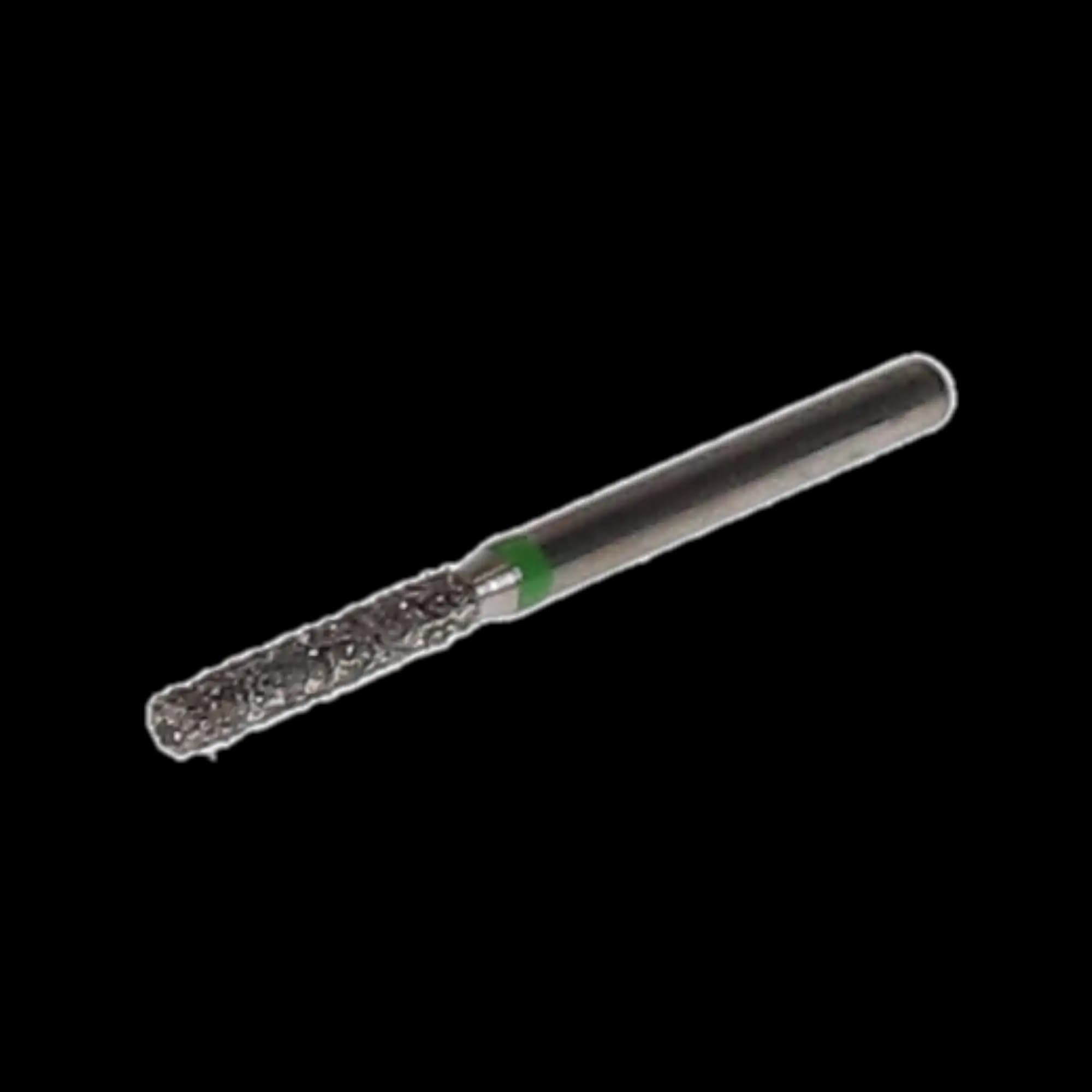 NTI Diamond Bur, FG, Cylinder Flat End, #C837-014, 1.4 mm, Coarse, Green, 5/Pk thumbnail 3