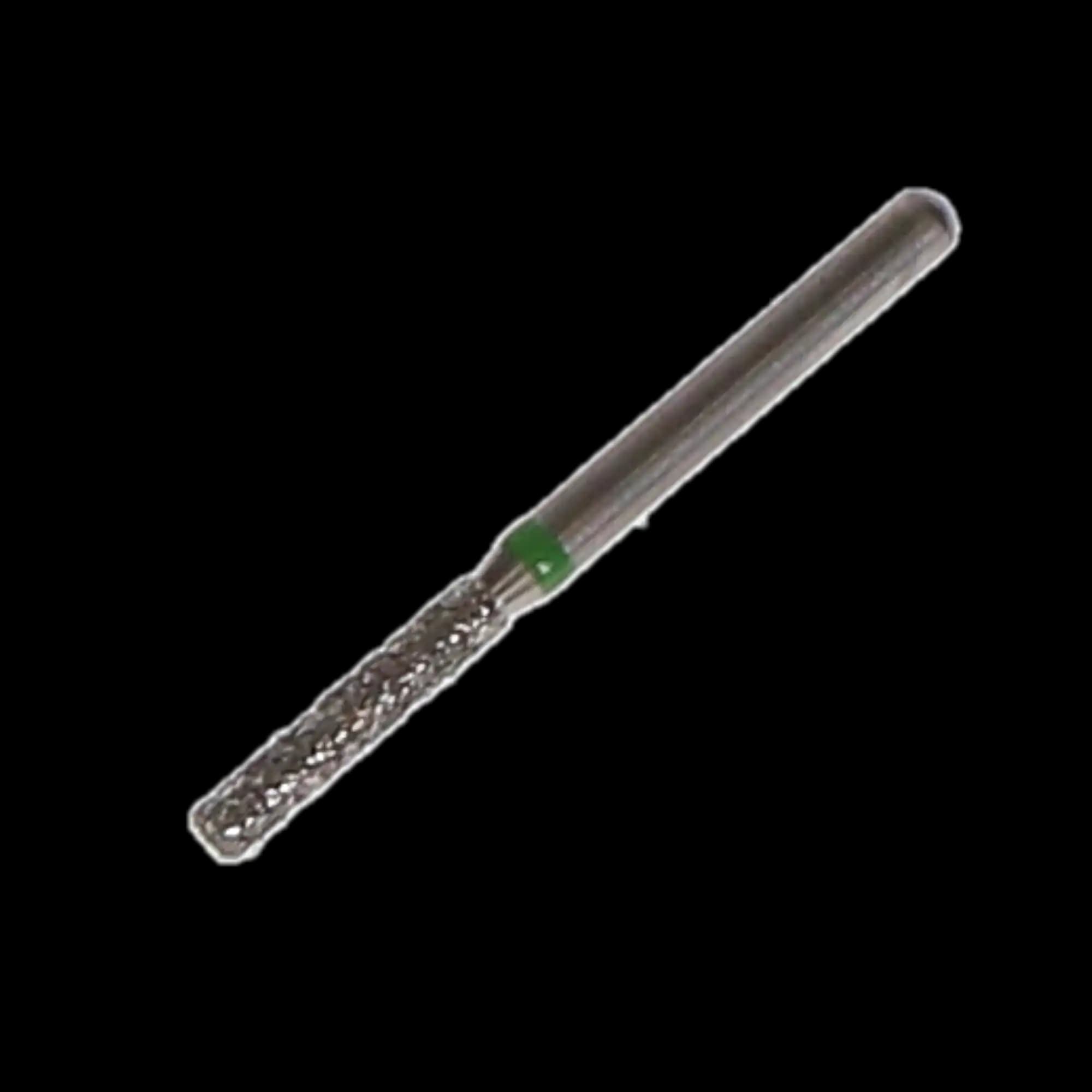 NTI Diamond Bur, FG, Cylinder Flat End, #C837-014, 1.4 mm, Coarse, Green, 5/Pk thumbnail 4
