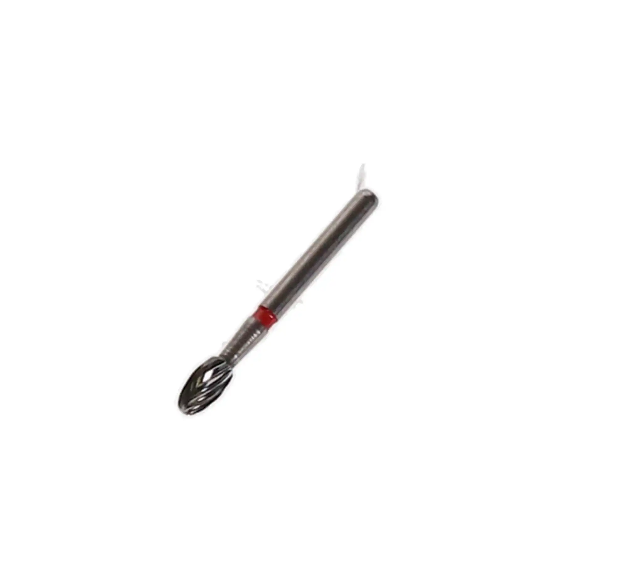 NTI Trimming & Finishing Carbide Burs, 12-Fluted, FG, Football, #7408 / OA-1, 2.3 mm, Red, 5/Pk, H379-023 thumbnail 2