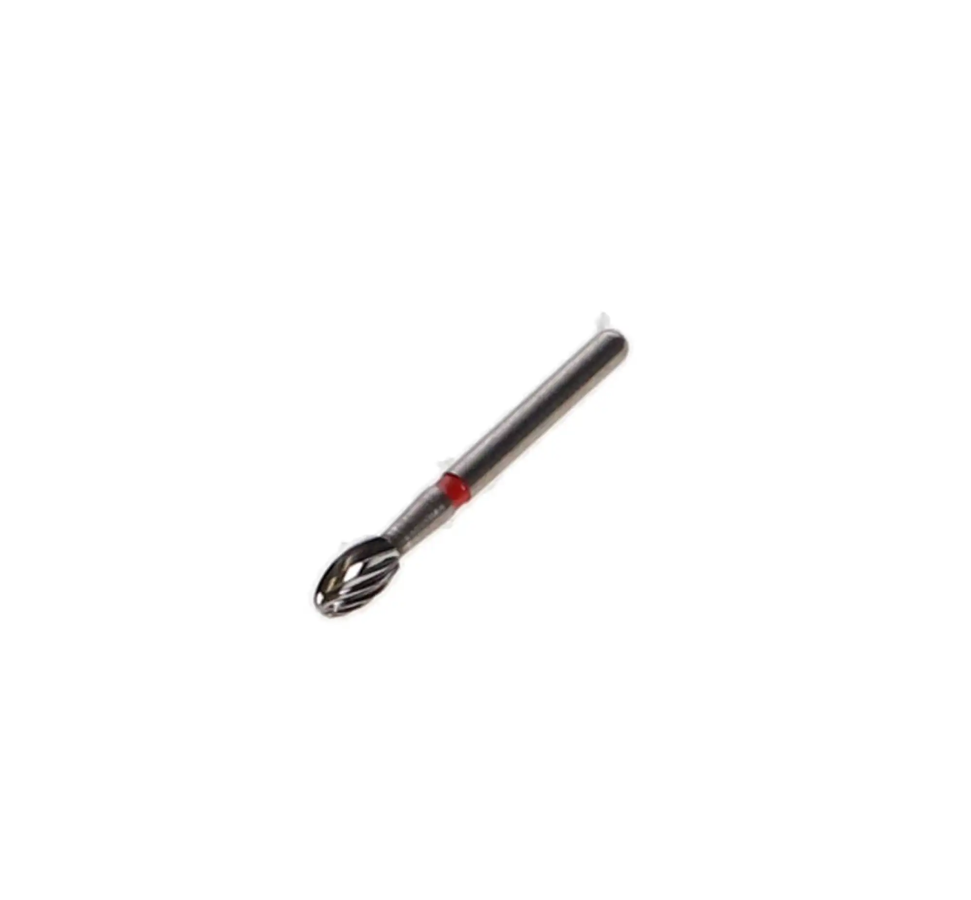 NTI Trimming & Finishing Carbide Burs, 12-Fluted, FG, Football, #7408 / OA-1, 2.3 mm, Red, 5/Pk, H379-023 thumbnail 3