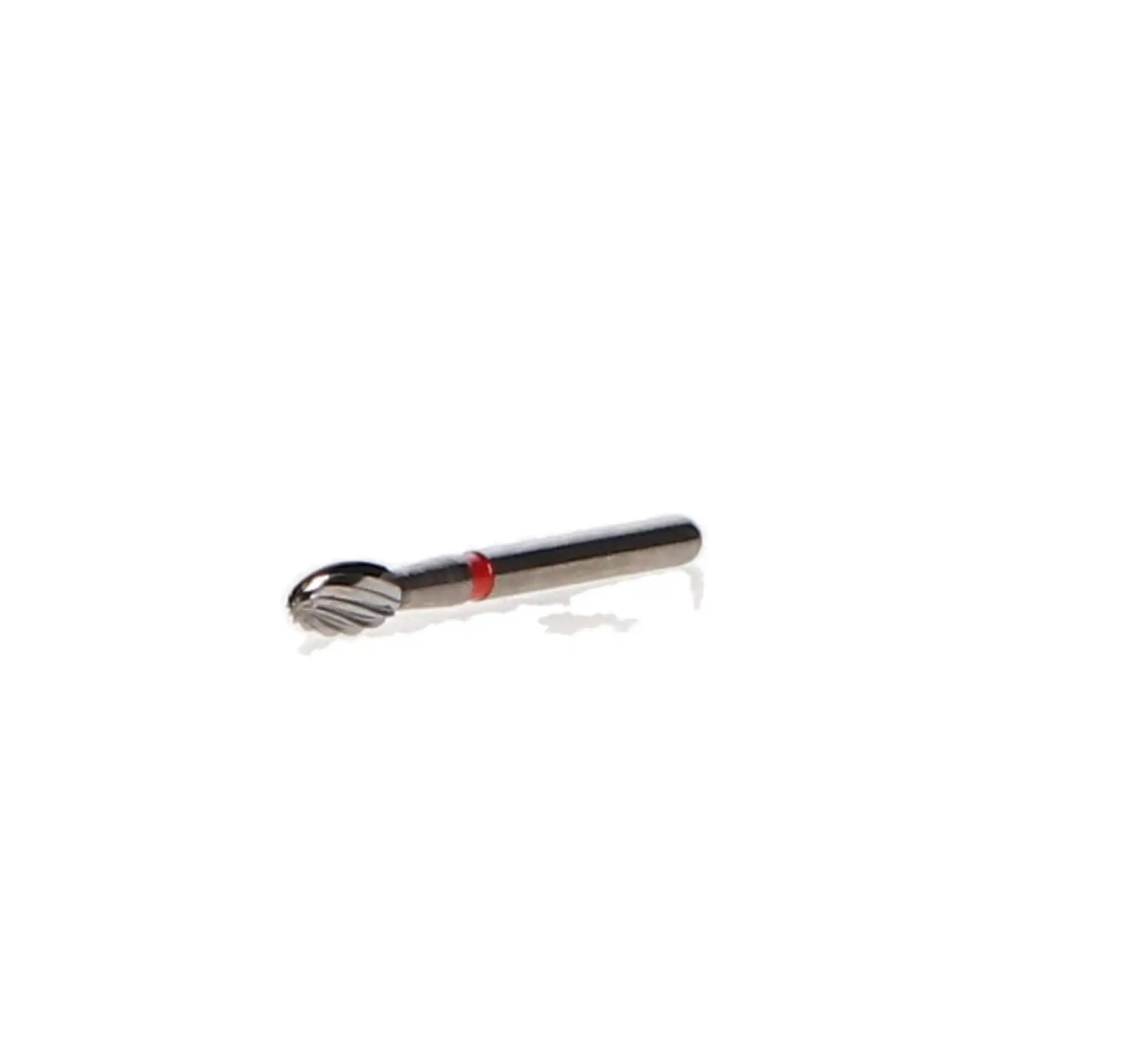 NTI Trimming & Finishing Carbide Burs, 12-Fluted, FG, Football, #7408 / OA-1, 2.3 mm, Red, 5/Pk, H379-023 thumbnail 4