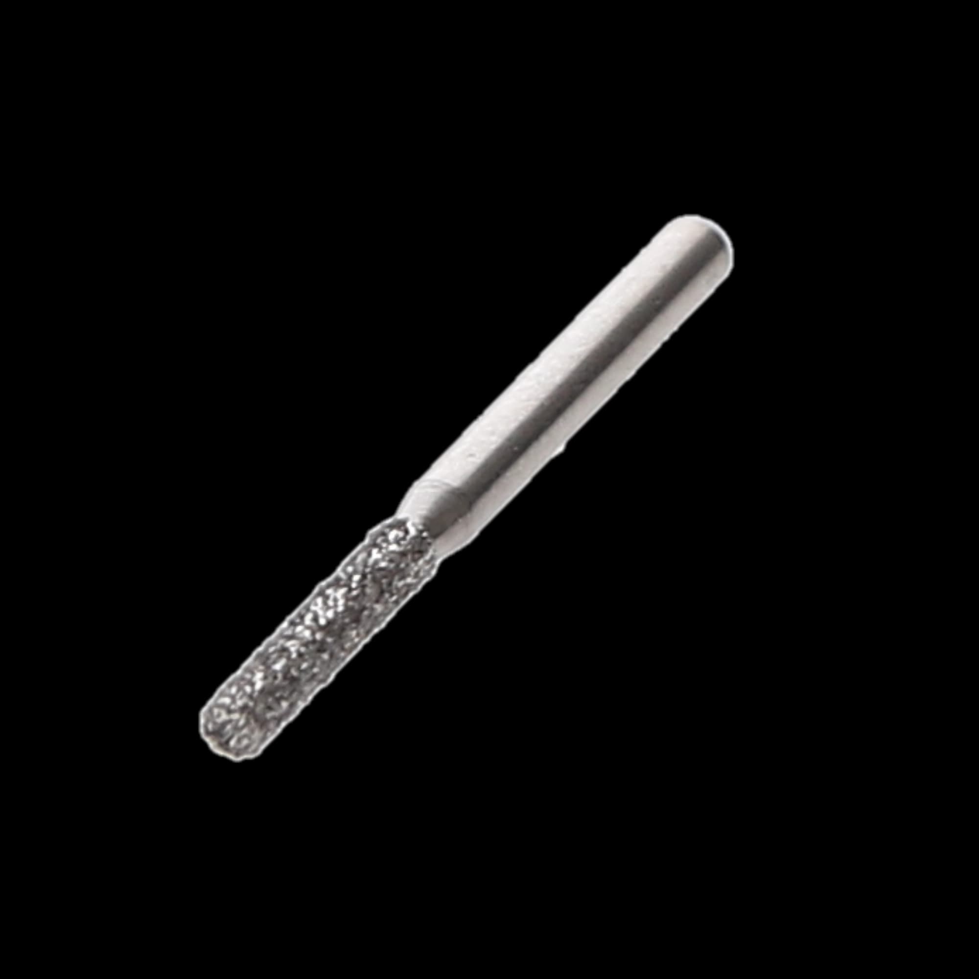 NTI Diamond Bur, FG, Cylinder Flat End, #M837-014, 1.4 mm, Medium, Gray, 5/Pk thumbnail 3
