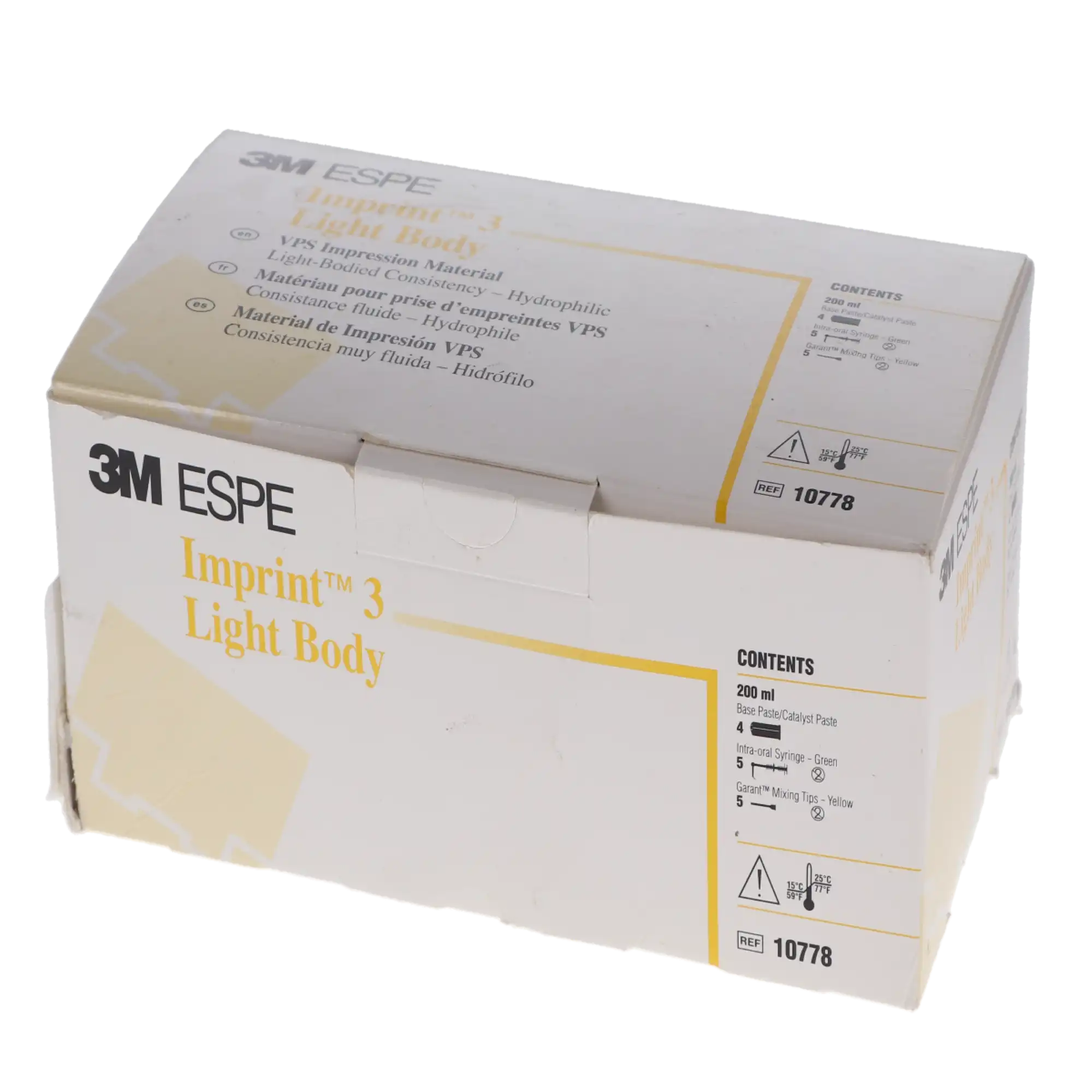 3M Imprint 3 Light Body VPS Impression Material Refill, Yellow, 4 x 50 ml Garant Cartridges with Mixing Tips, 10778 thumbnail 5