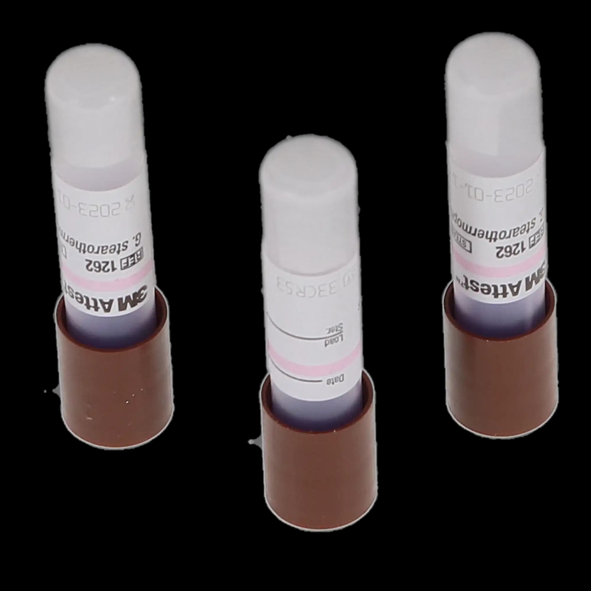 3M Attest Biological Indicator 1262P, Steam Sterilization, 48-Hour Readout, Brown Cap, 25/Box thumbnail 10