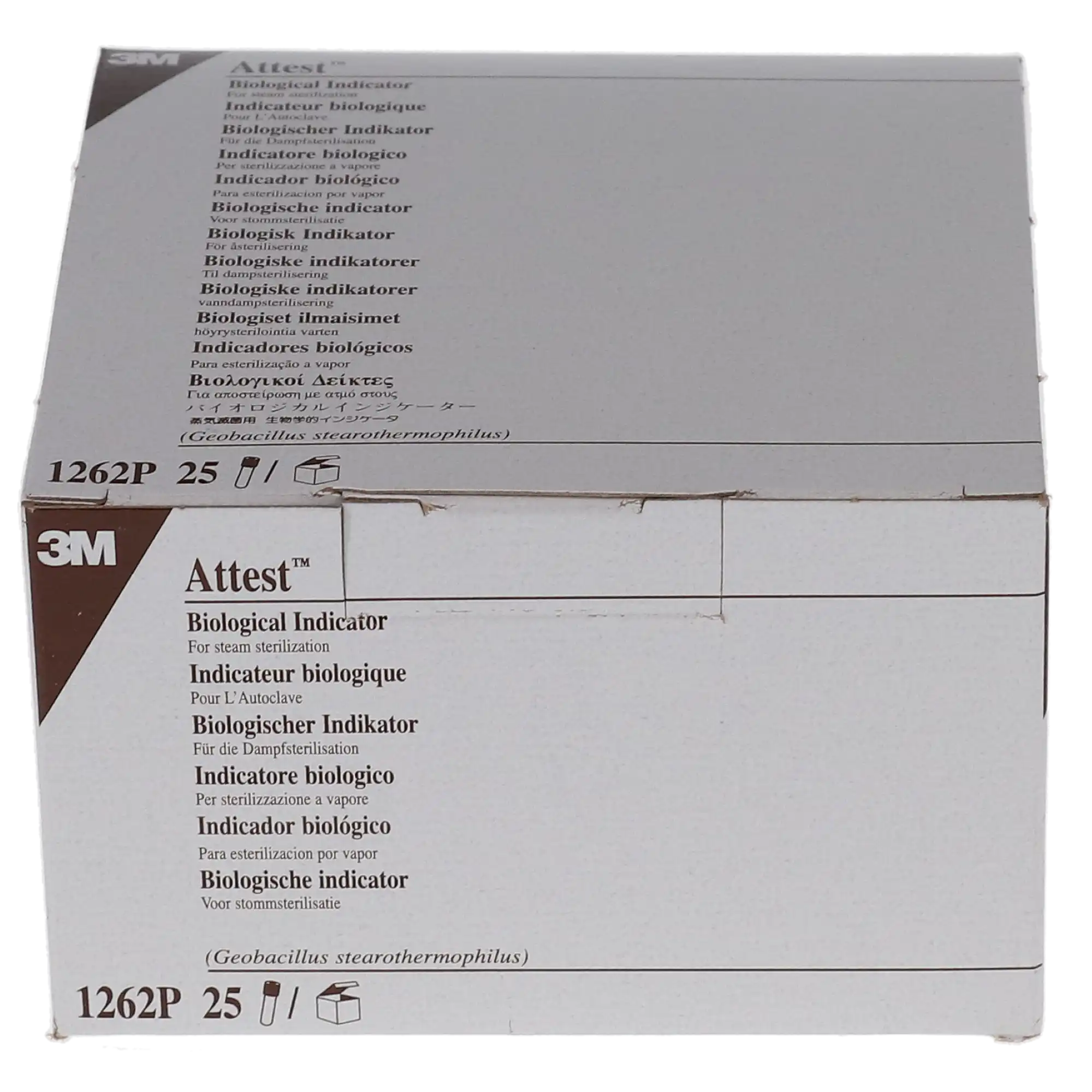 3M Attest Biological Indicator 1262P, Steam Sterilization, 48-Hour Readout, Brown Cap, 25/Box thumbnail 11
