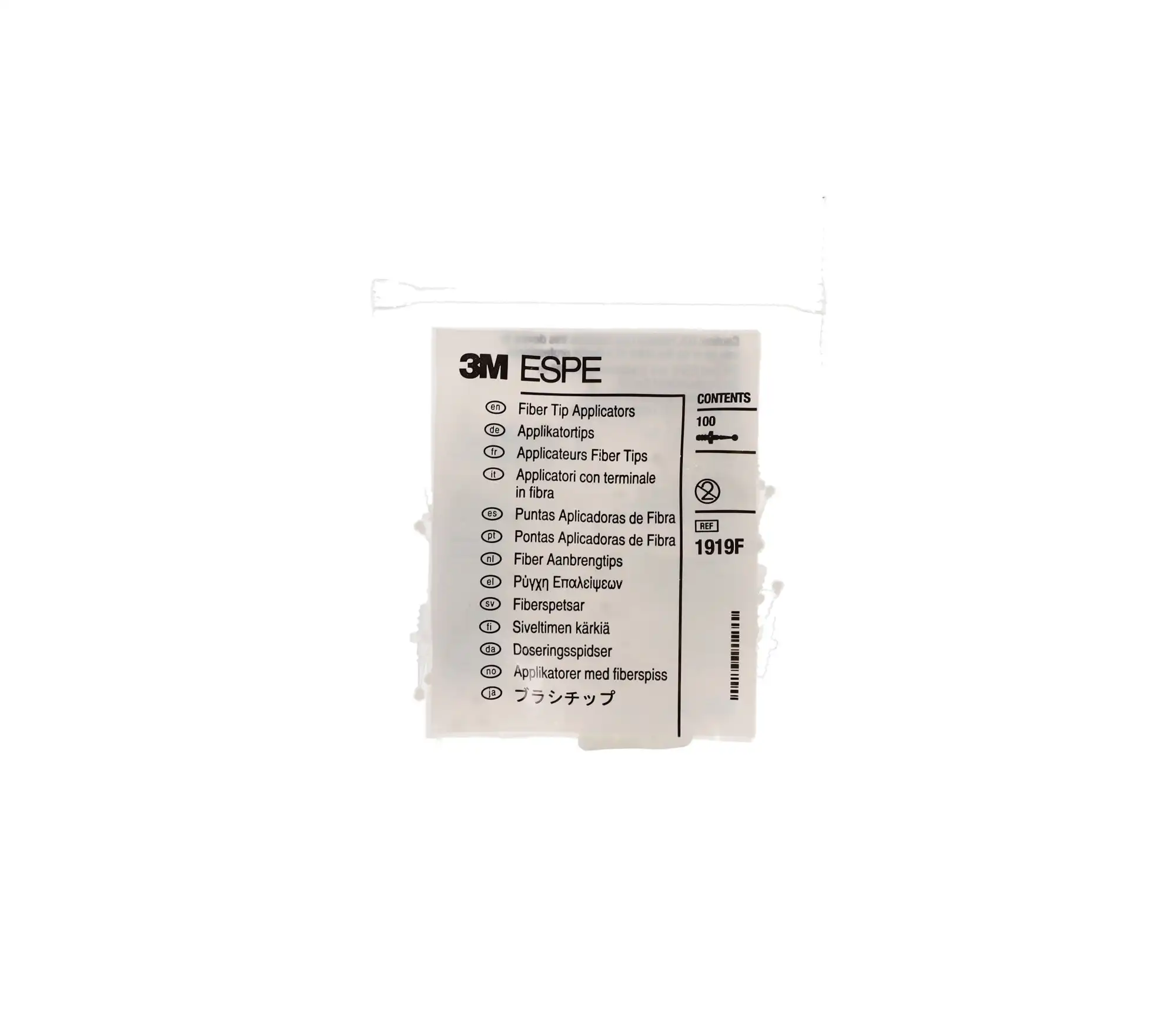 3M Fiber Tip Applicators, Regular White, Single-Use, Refill, 100/Pk, 1919F thumbnail 7