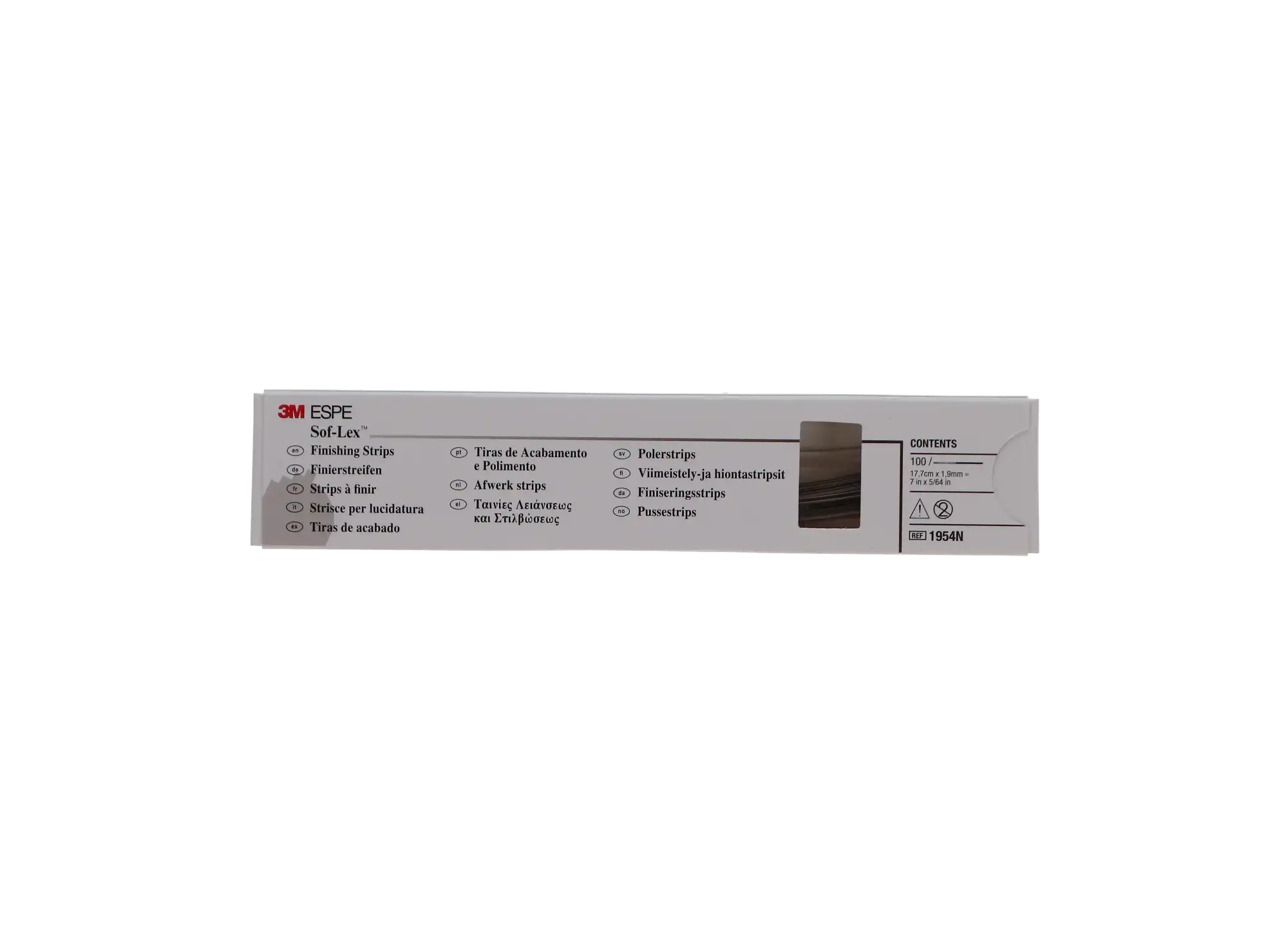 3M Sof-Lex Finishing & Polishing Strips, Coarse/Medium, Narrow, 7" x 5/64", 100/Box, 1954N thumbnail 9