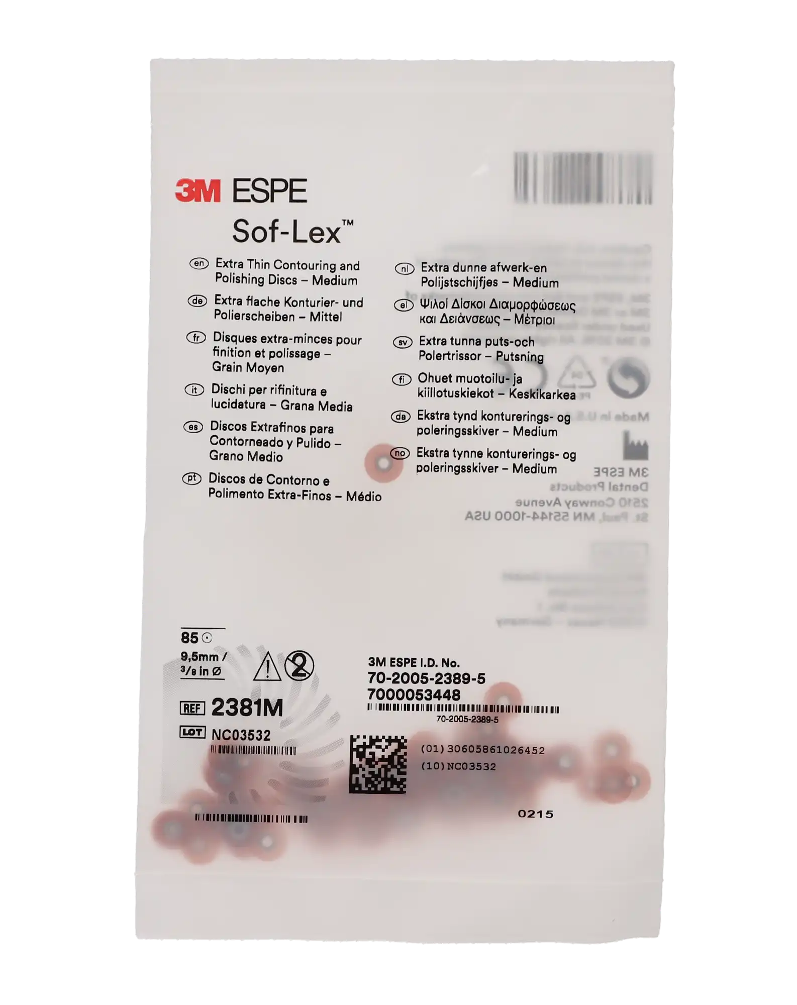 Sof-Lex XT Extra-Thin Pop-On Contouring and Polishing Discs, 3/8" Diameter, Medium (Orange), 85/Pk, 2381M thumbnail 8