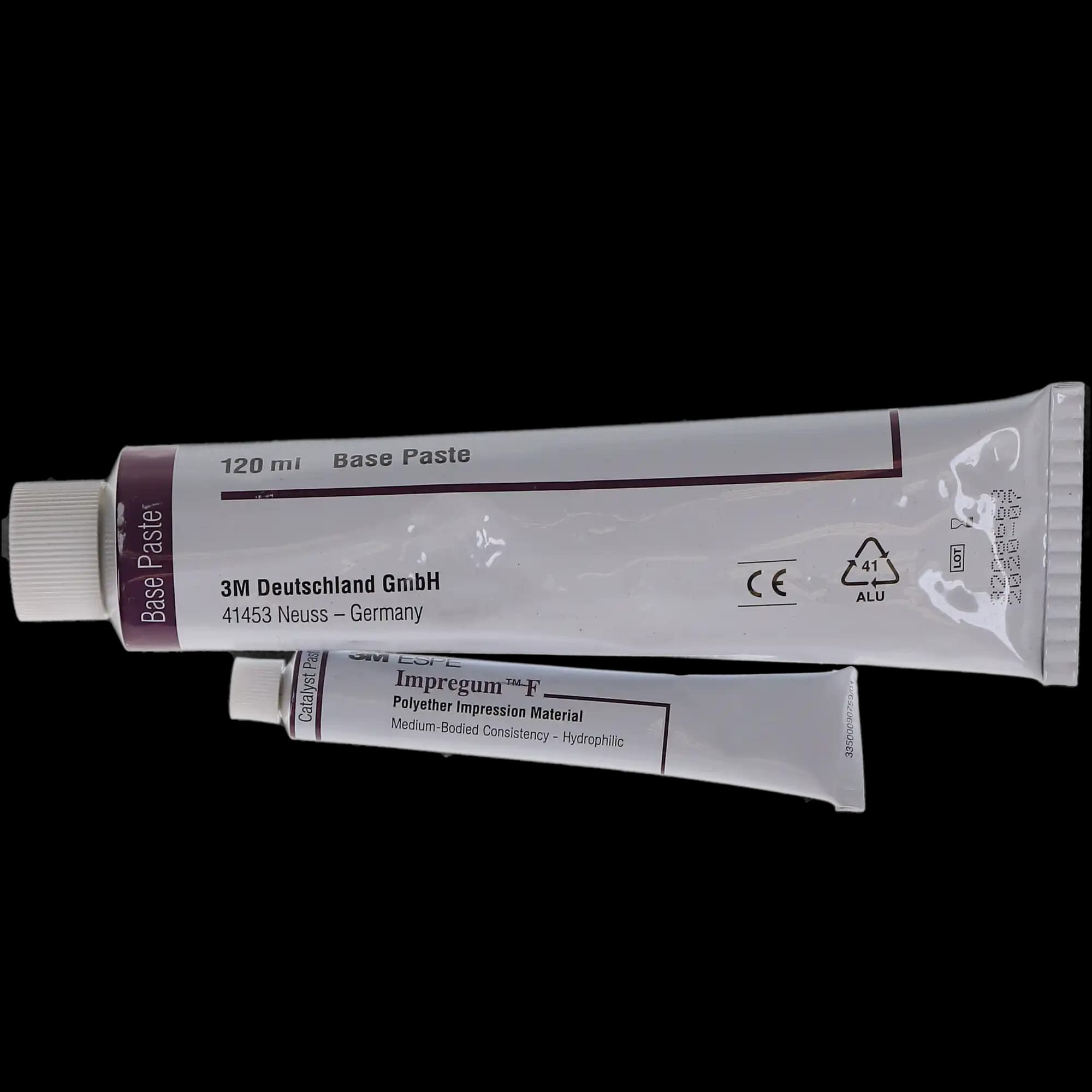 3M Impregum F Polyether Impression Material, Medium Body, Hand Mix, Double Pack, 2 x 120 mL Base Tubes, 2 x 15 mL Catalyst Tubes, 1 Mixing Pad, 31712 thumbnail 6