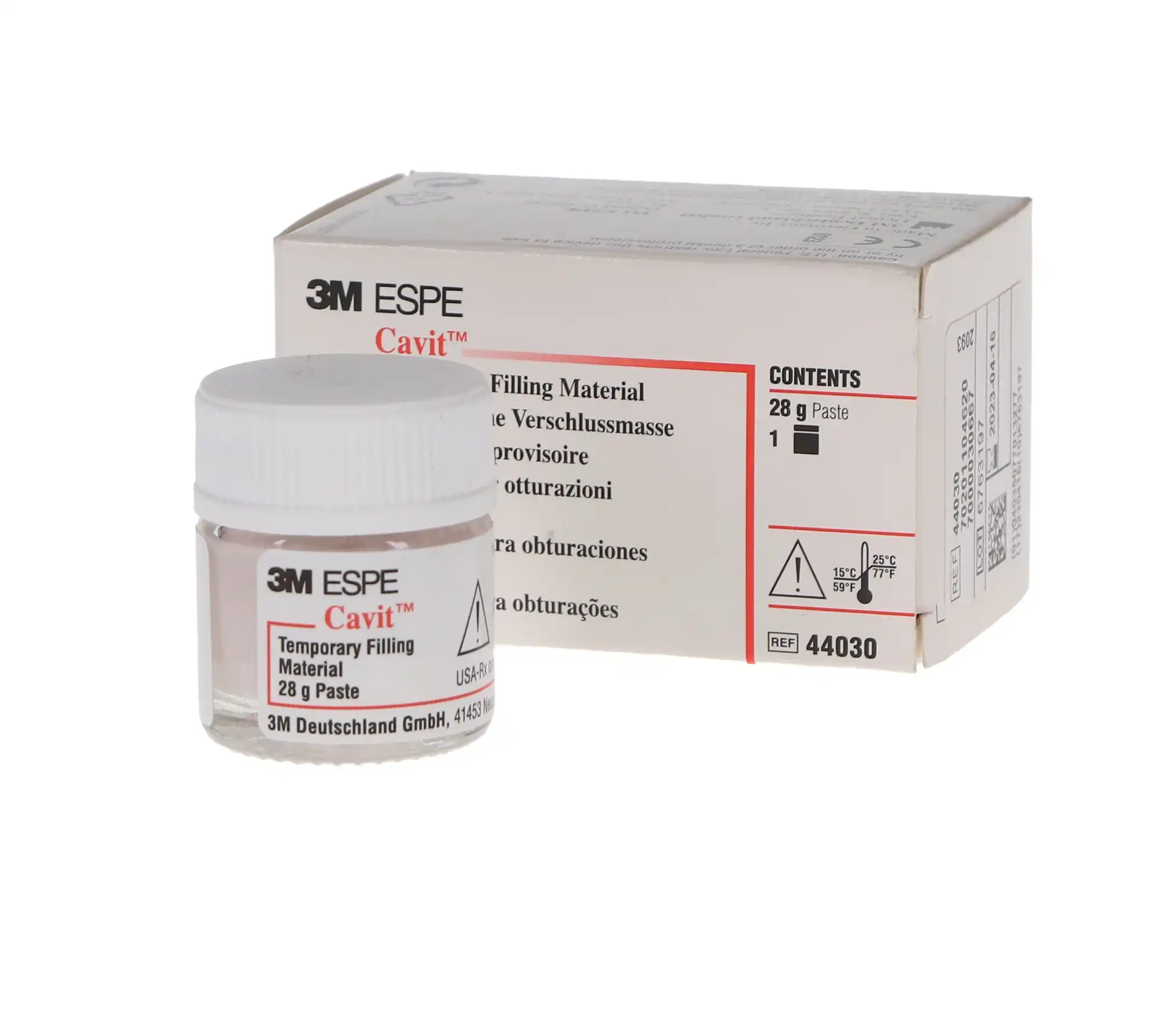 3M Cavit Original Temporary Filling Material, Hard Set, Pink, 28 g Jar, 1/Pk, 44030 thumbnail 8