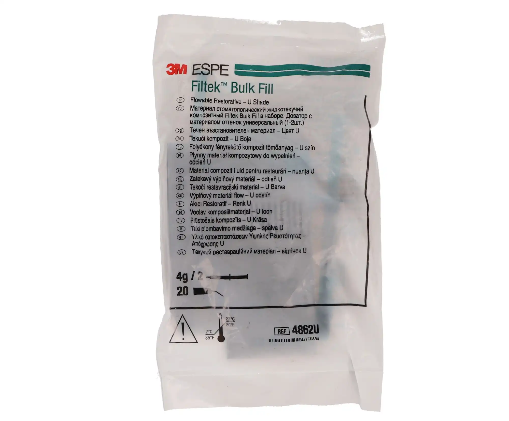 3M Filtek Bulk Fill Flowable Restorative, Universal Shade, 2 g Syringe Refill, 2/Pkg, 4862U thumbnail 14