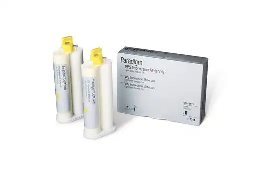 Paradigm VPS Impression Material, Light Body, Regular Set, Yellow, 50 ml Cartridge Refill, 2/Pack, 5311 thumbnail 2