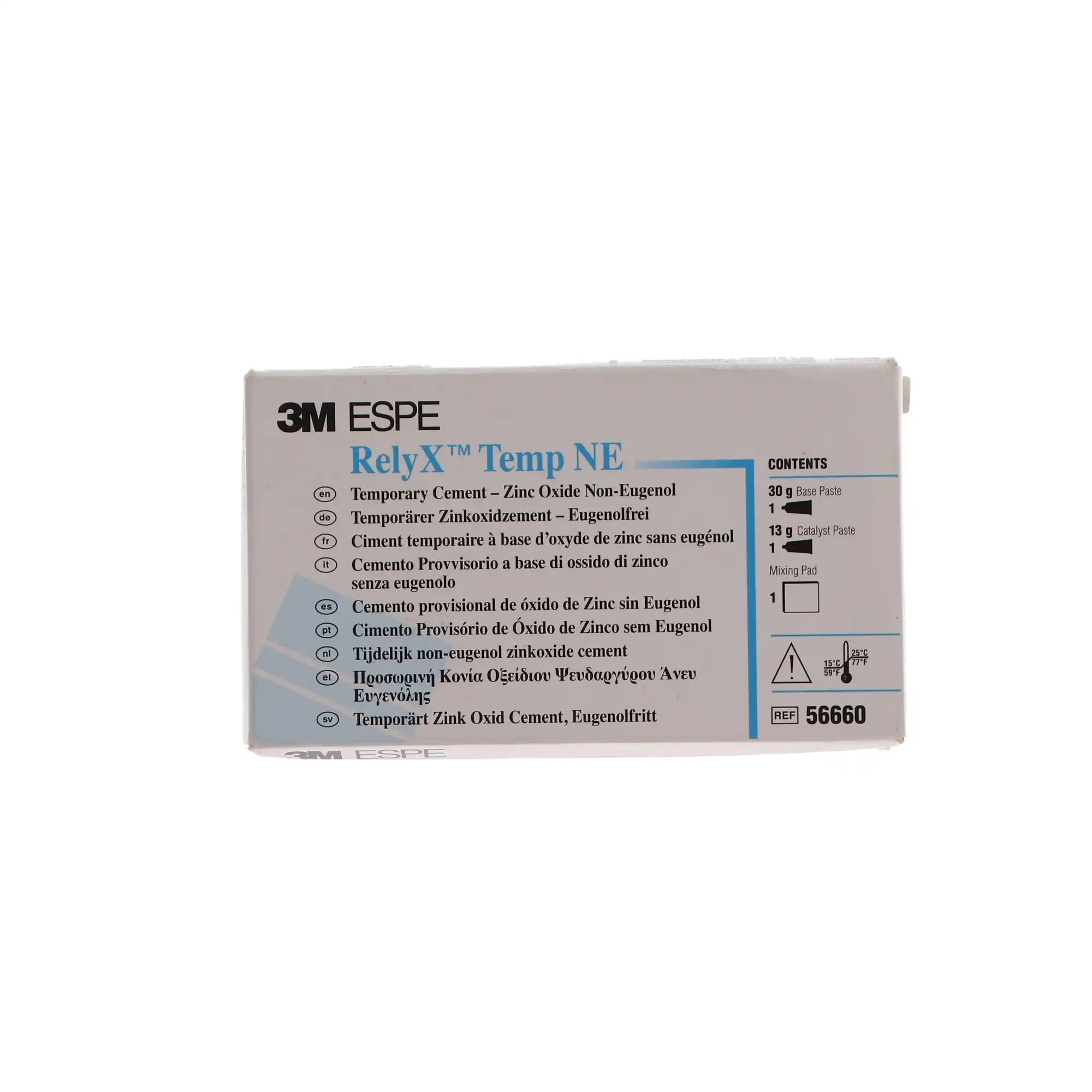 Solventum RelyX Temp NE Temporary Cement, Zinc Oxide Non-Eugenol, Refill Kit, 36 g Base, 16 g Catalyst, Mixing Pad, 56660 thumbnail 6