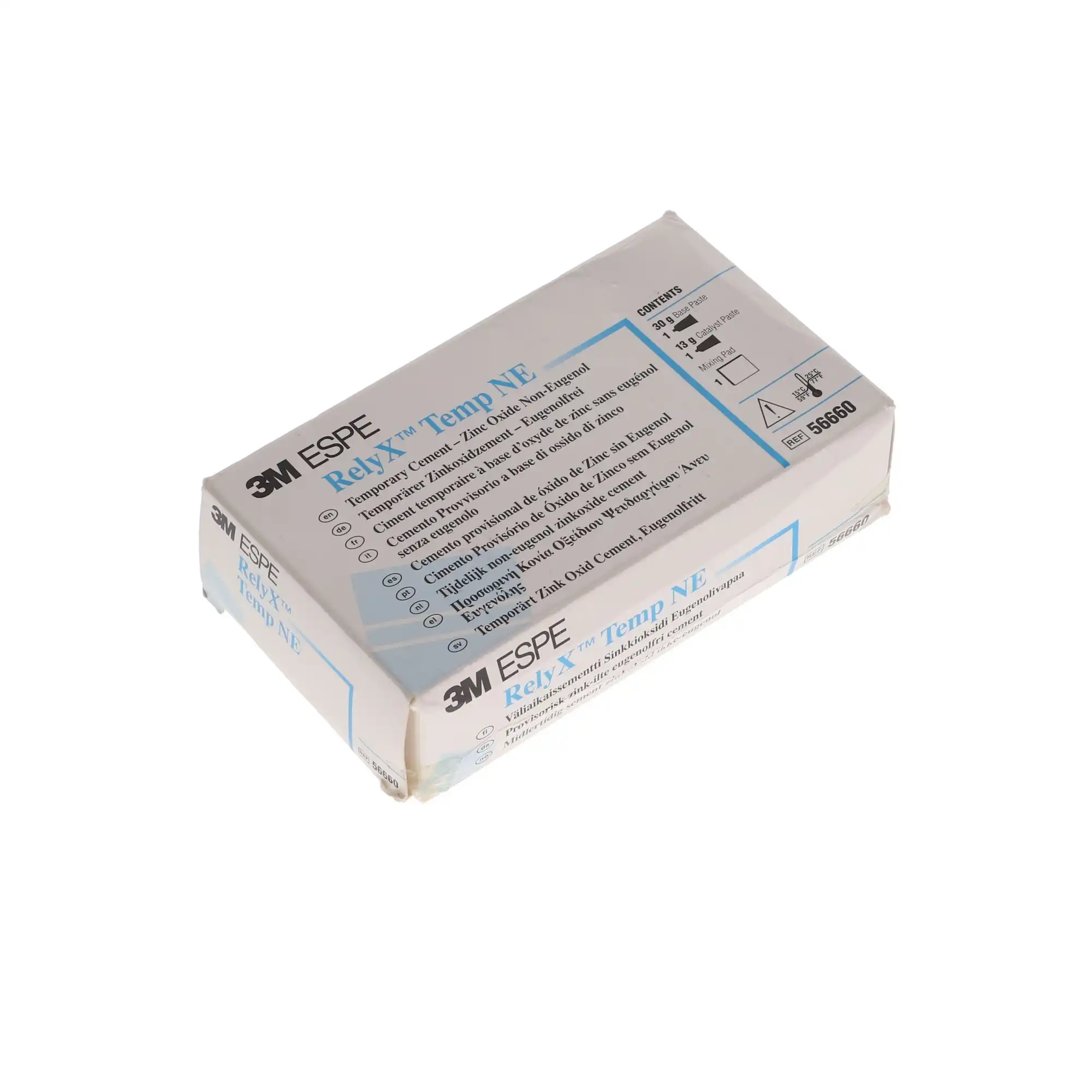 Solventum RelyX Temp NE Temporary Cement, Zinc Oxide Non-Eugenol, Refill Kit, 36 g Base, 16 g Catalyst, Mixing Pad, 56660 thumbnail 7