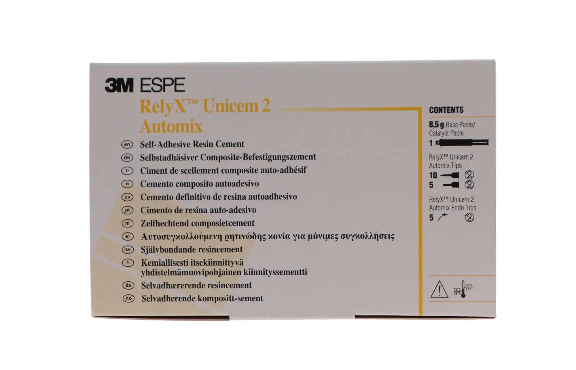 3M RelyX Unicem 2 Automix Self-Adhesive Resin Cement Refill, A2 Universal Shade, 8.5 g Syringe, 56846 thumbnail 12