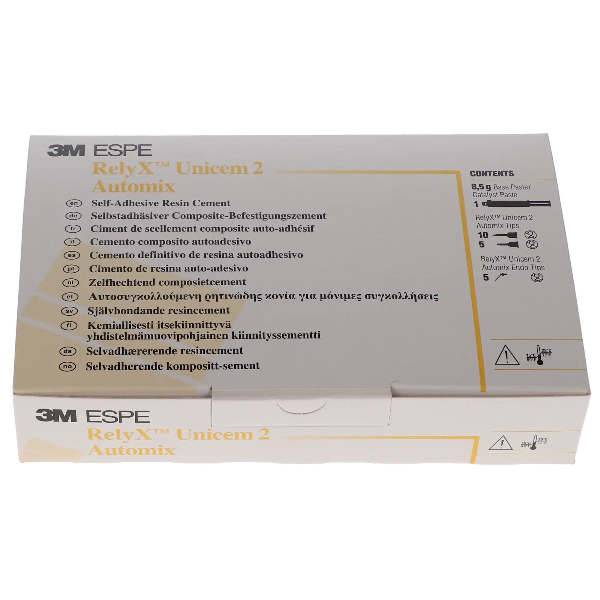 3M RelyX Unicem 2 Automix Self-Adhesive Resin Cement Refill Kit, Translucent, 8.5 g Syringe, 56848 thumbnail 13